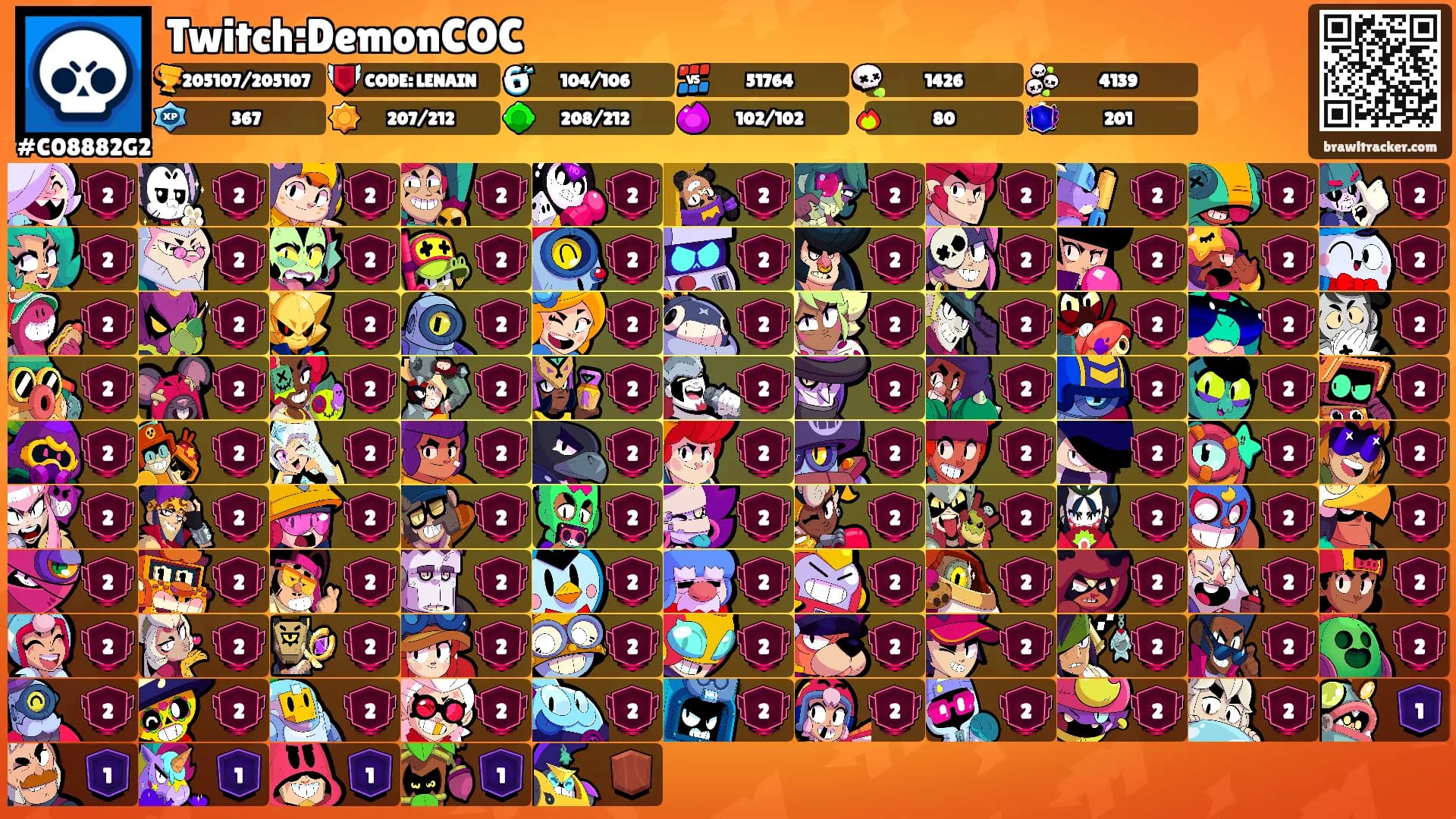 Twitch:DemonCOC's Ranks