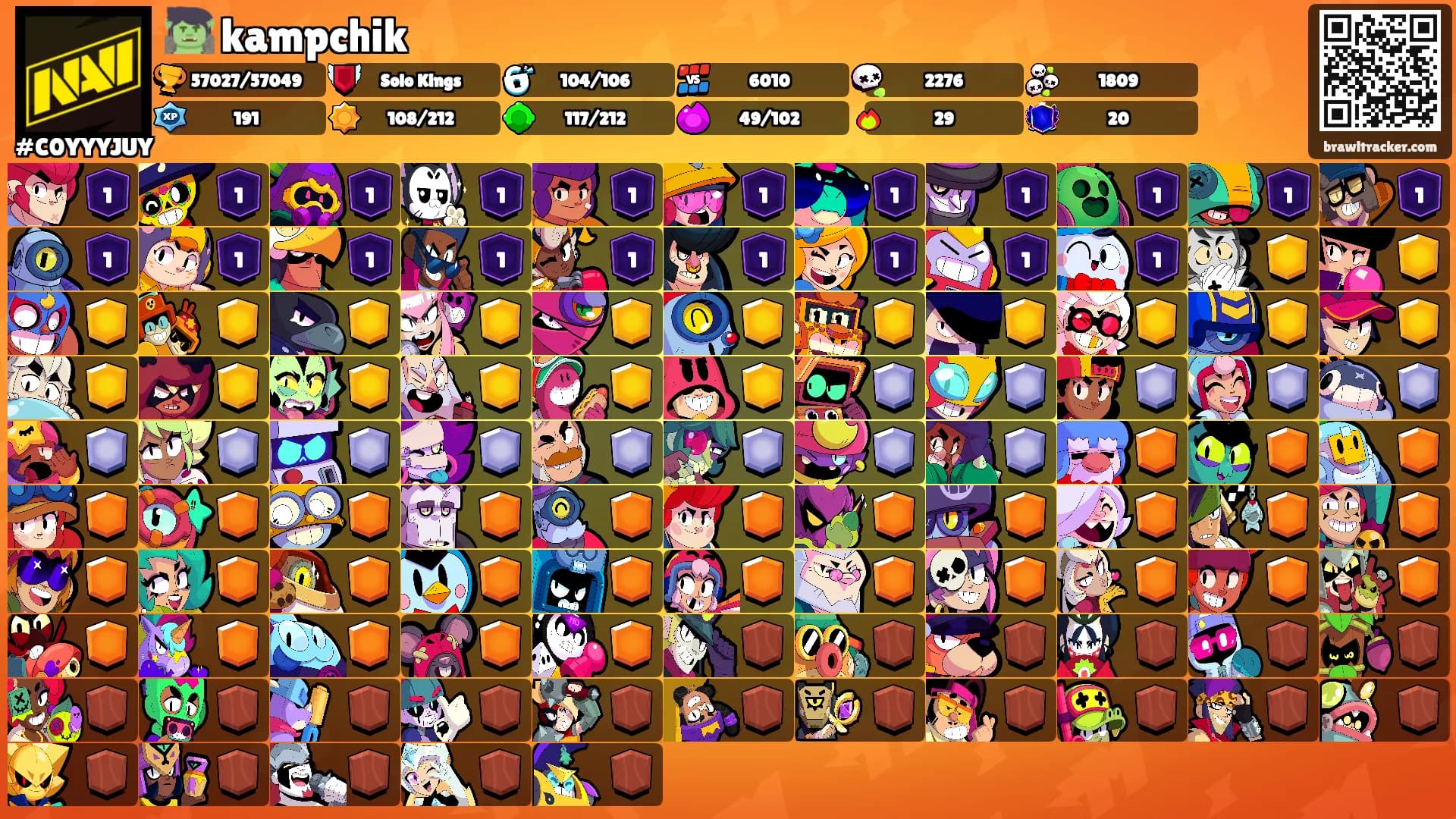 🧌 kampchik's Ranks