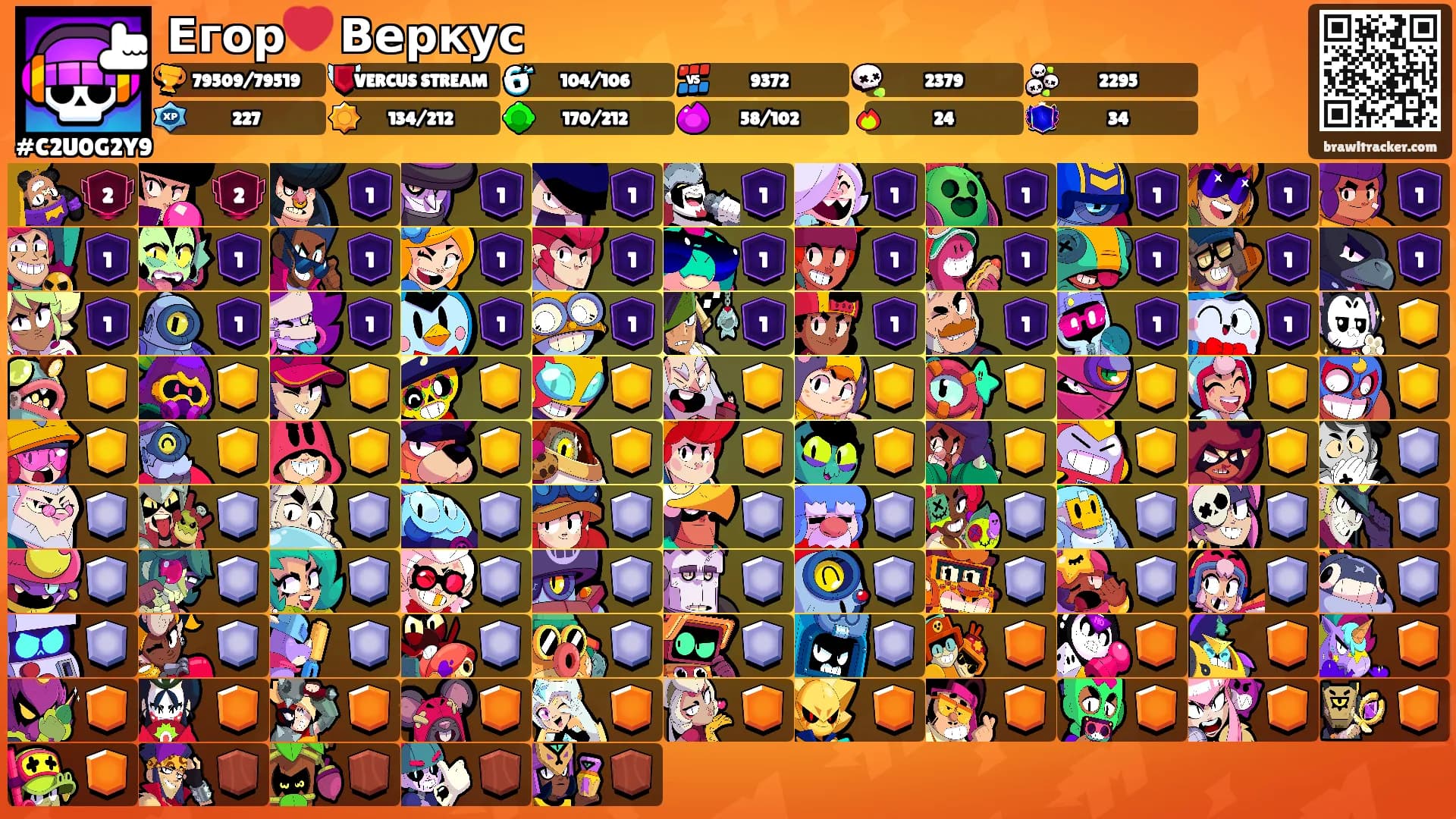 Егор❤️ Веркус's Ranks