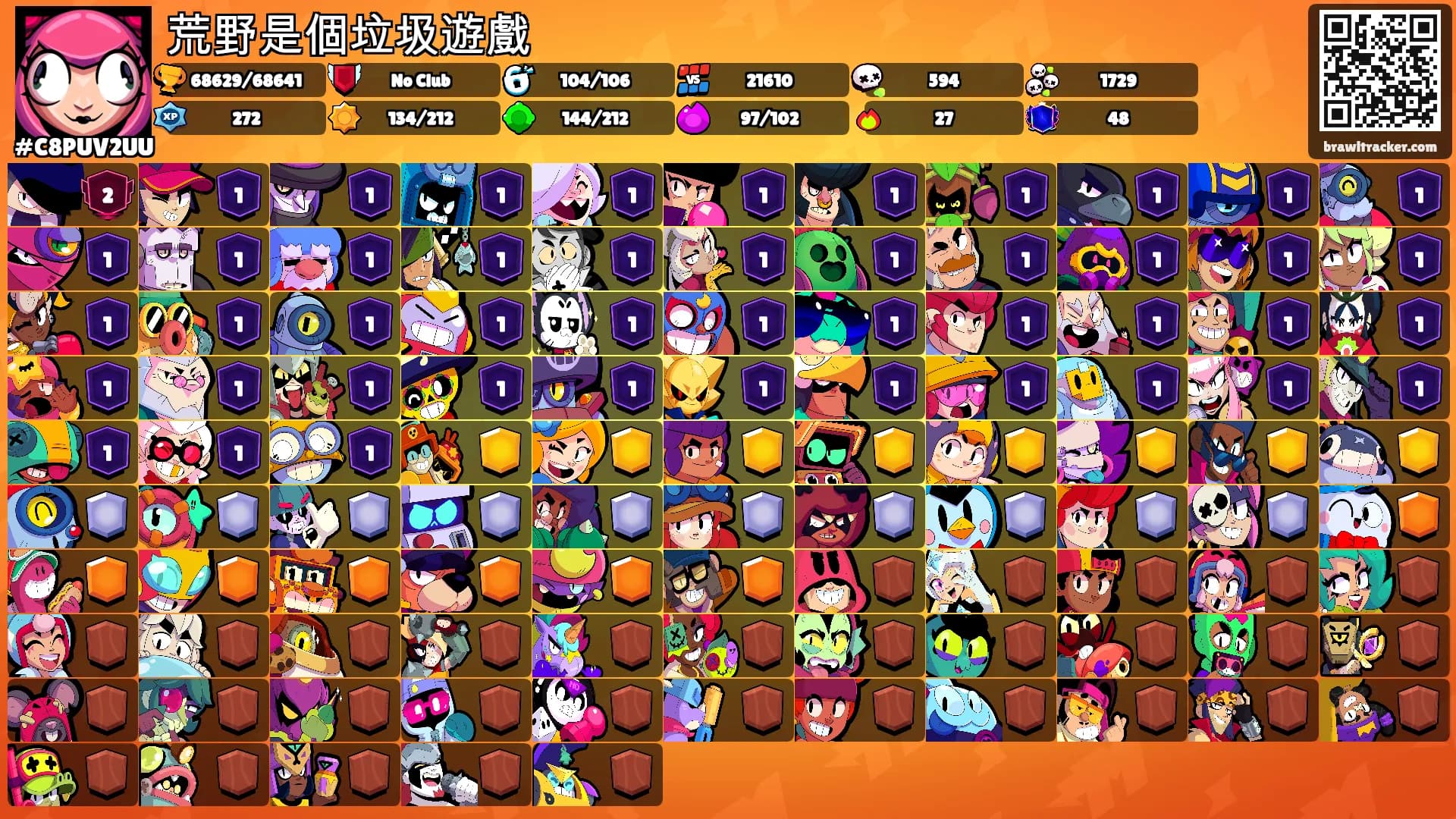 荒野是個垃圾遊戲's Ranks