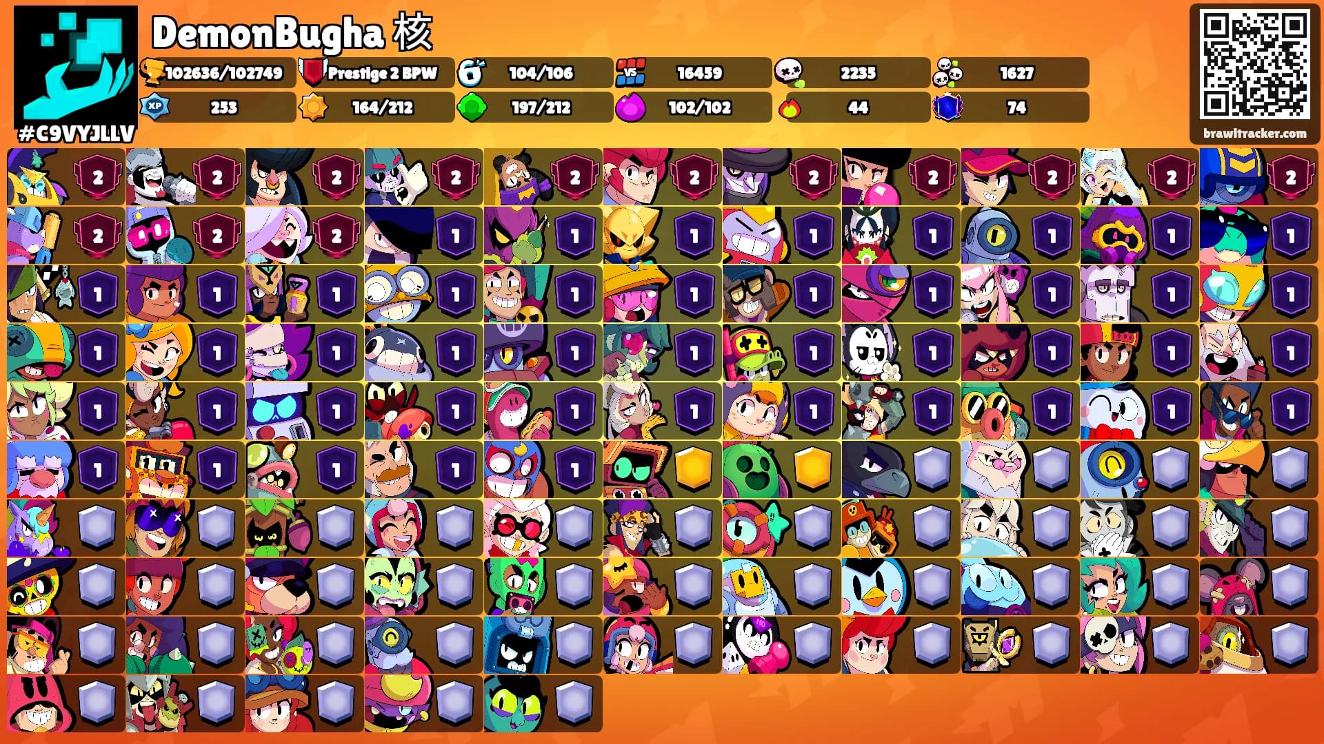 DemonBugha 核's Ranks