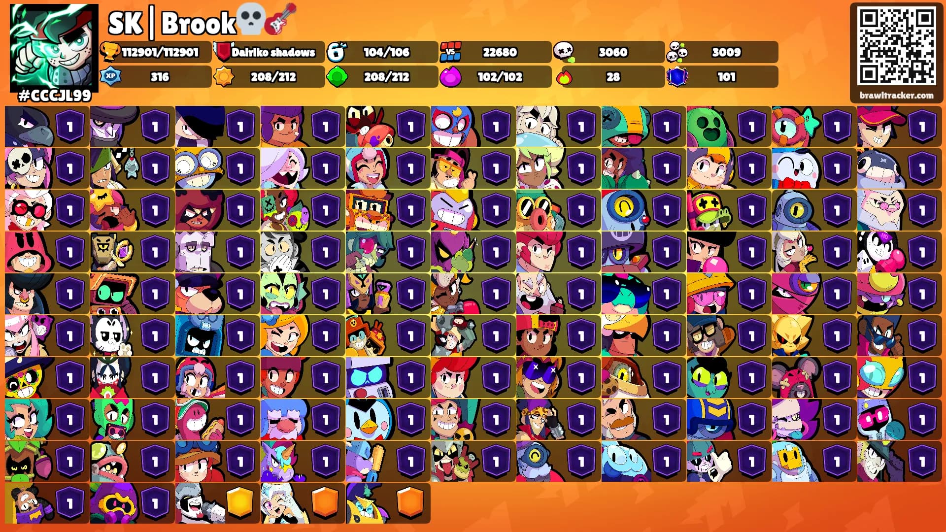 SK|Brook💀🎸's Ranks