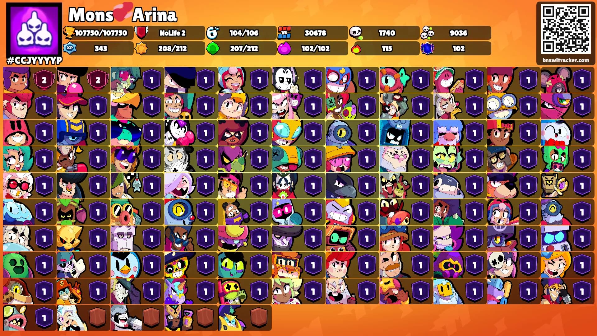 Mons💞Arina's Ranks