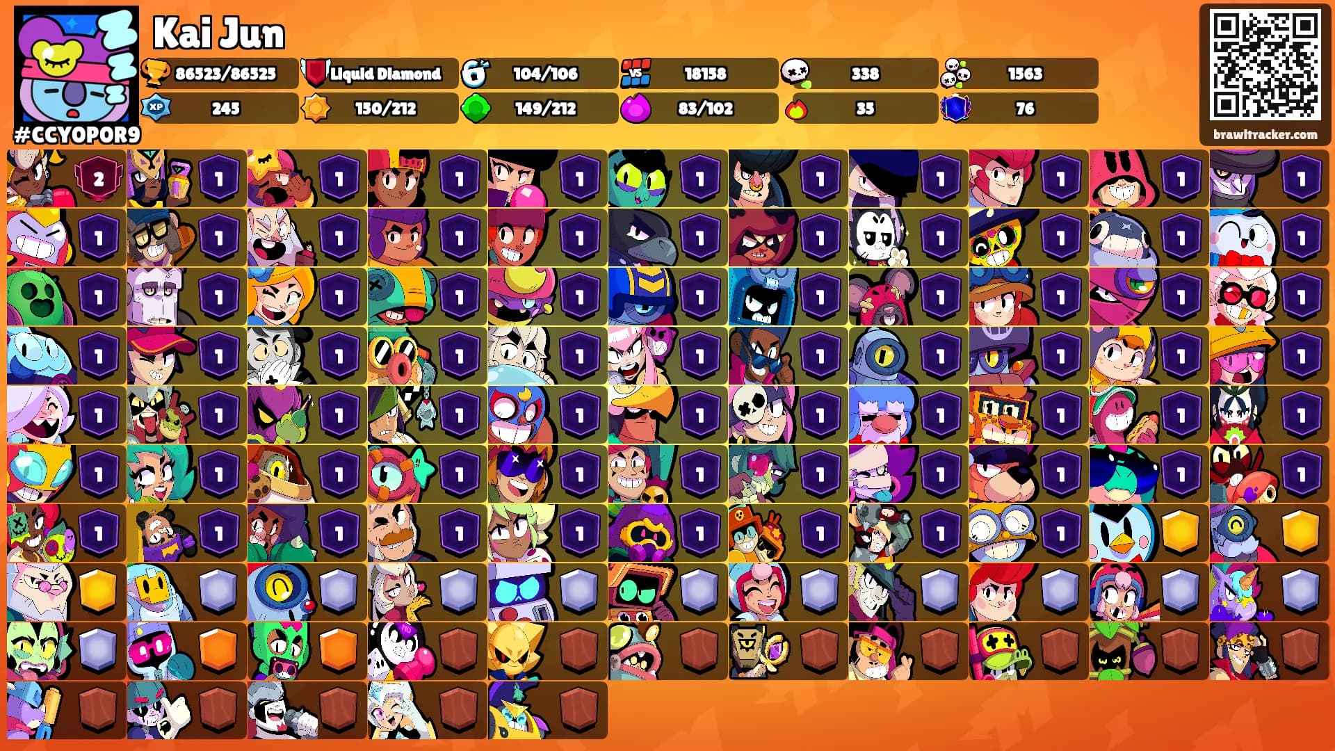 Kai Jun's Ranks