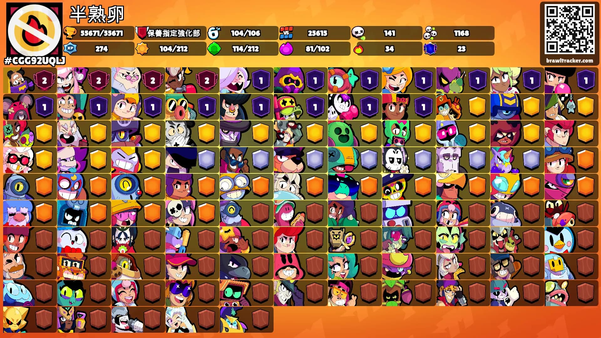 半熟卵's Ranks