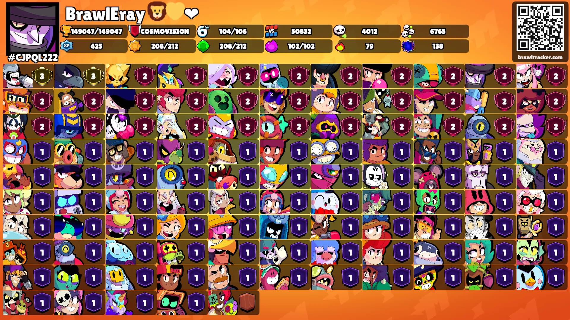 BrawlEray 🦁💛❤'s Ranks