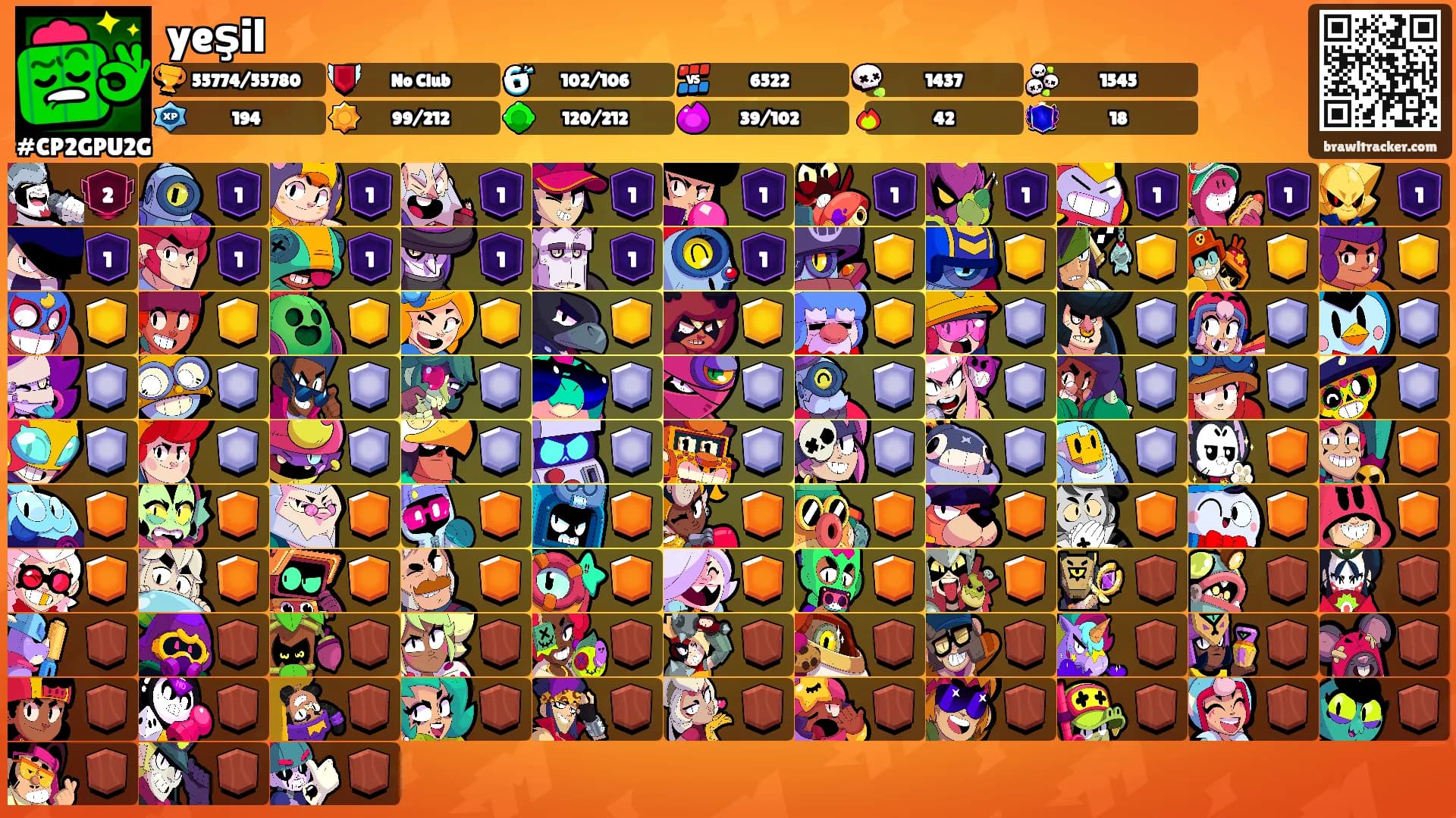 yeşil's Ranks