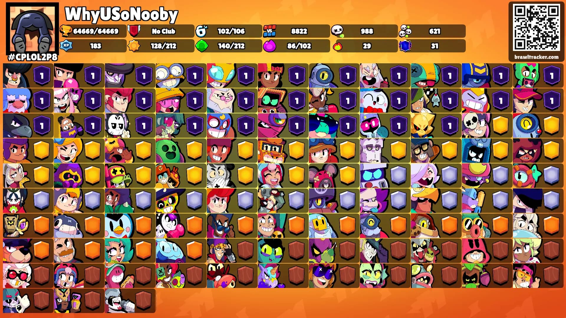 WhyUSoNooby's Ranks