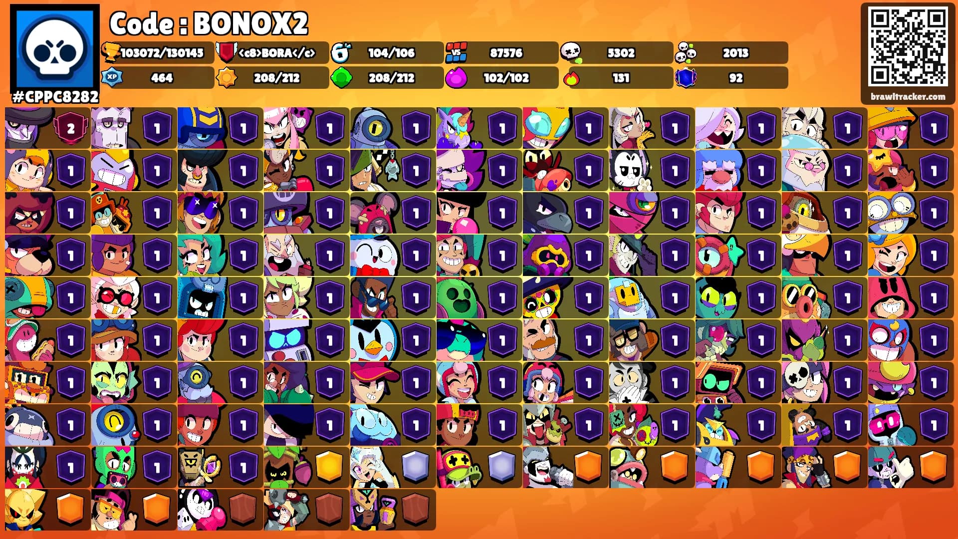 Code : BONOX2's Ranks