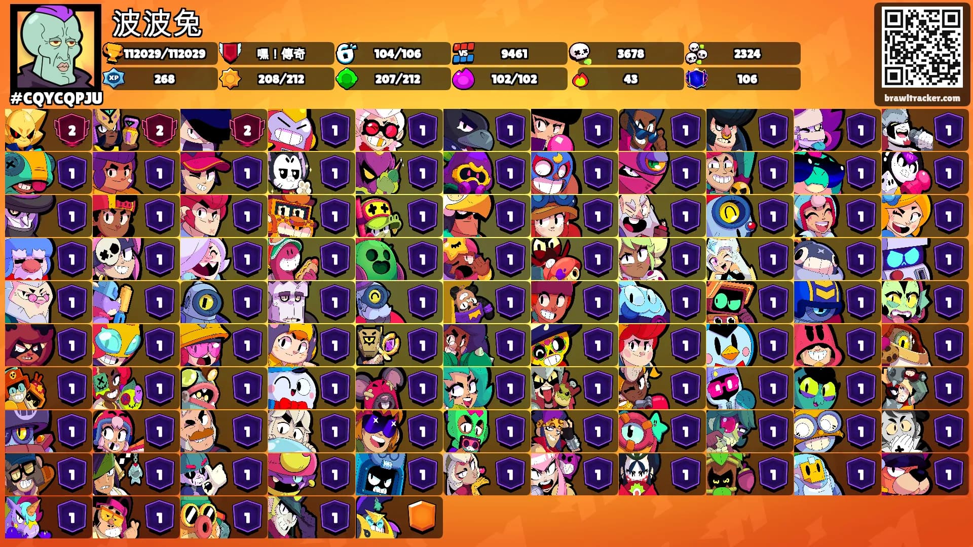 波波兔's Ranks