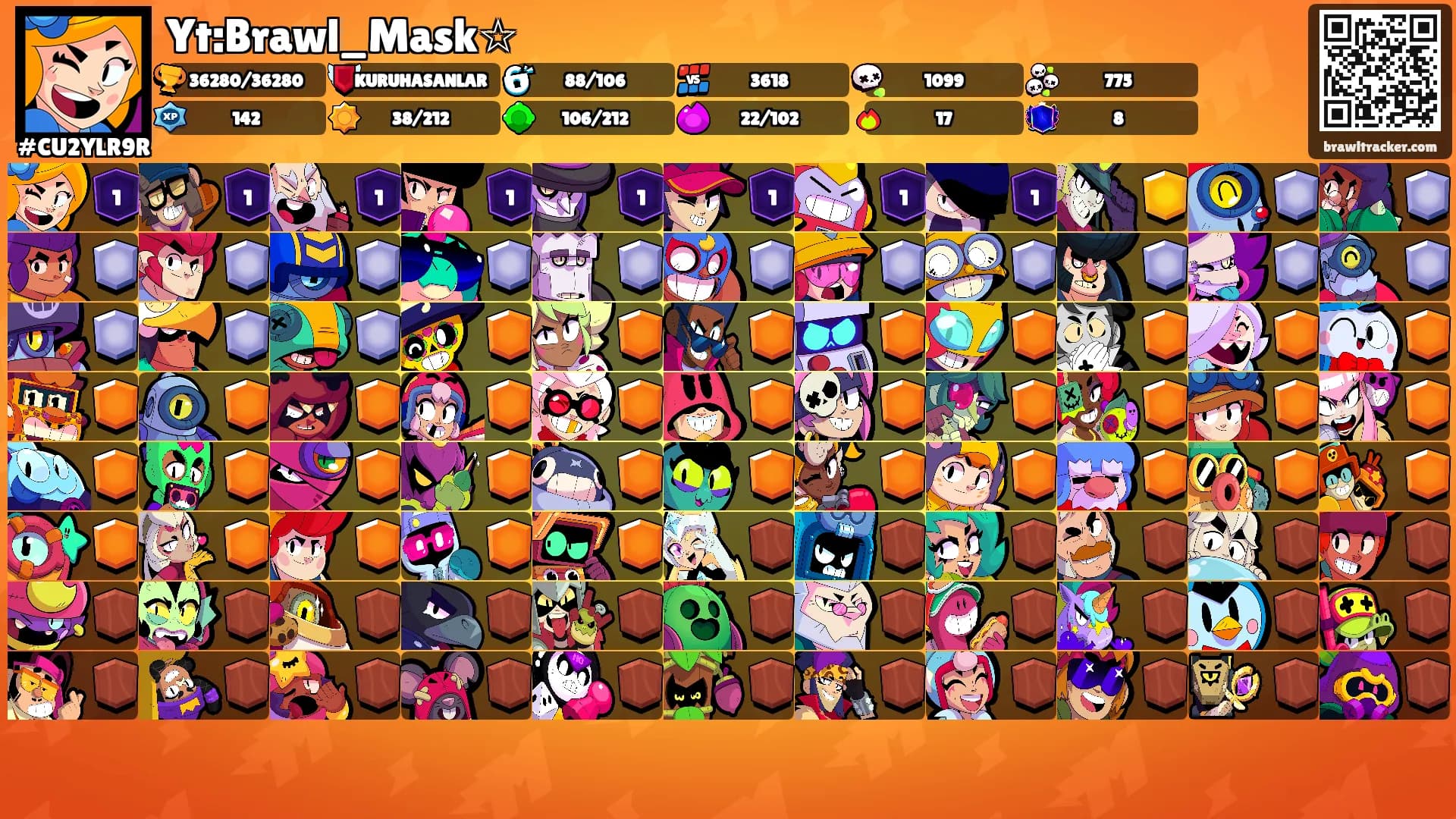 Yt:Brawl_Mask☆'s Ranks