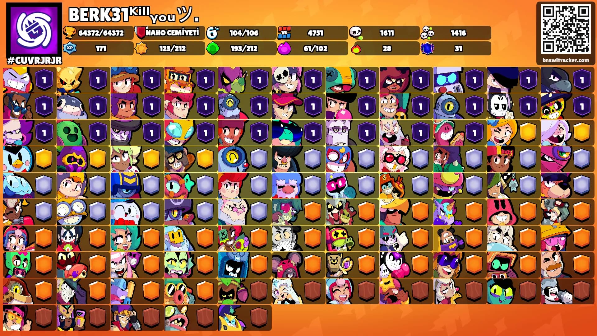 BERK31ᴷⁱˡˡᵧₒᵤツ.'s Ranks