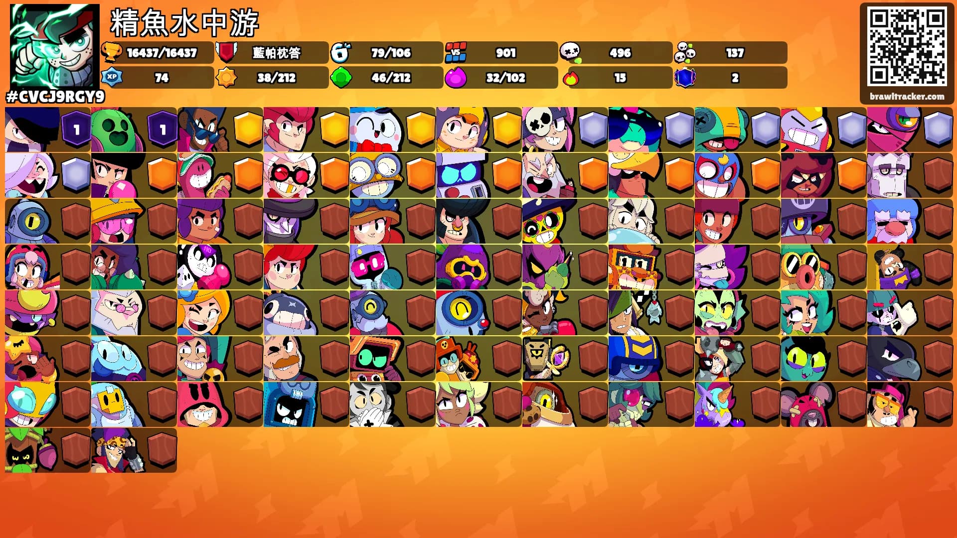 精魚水中游's Ranks