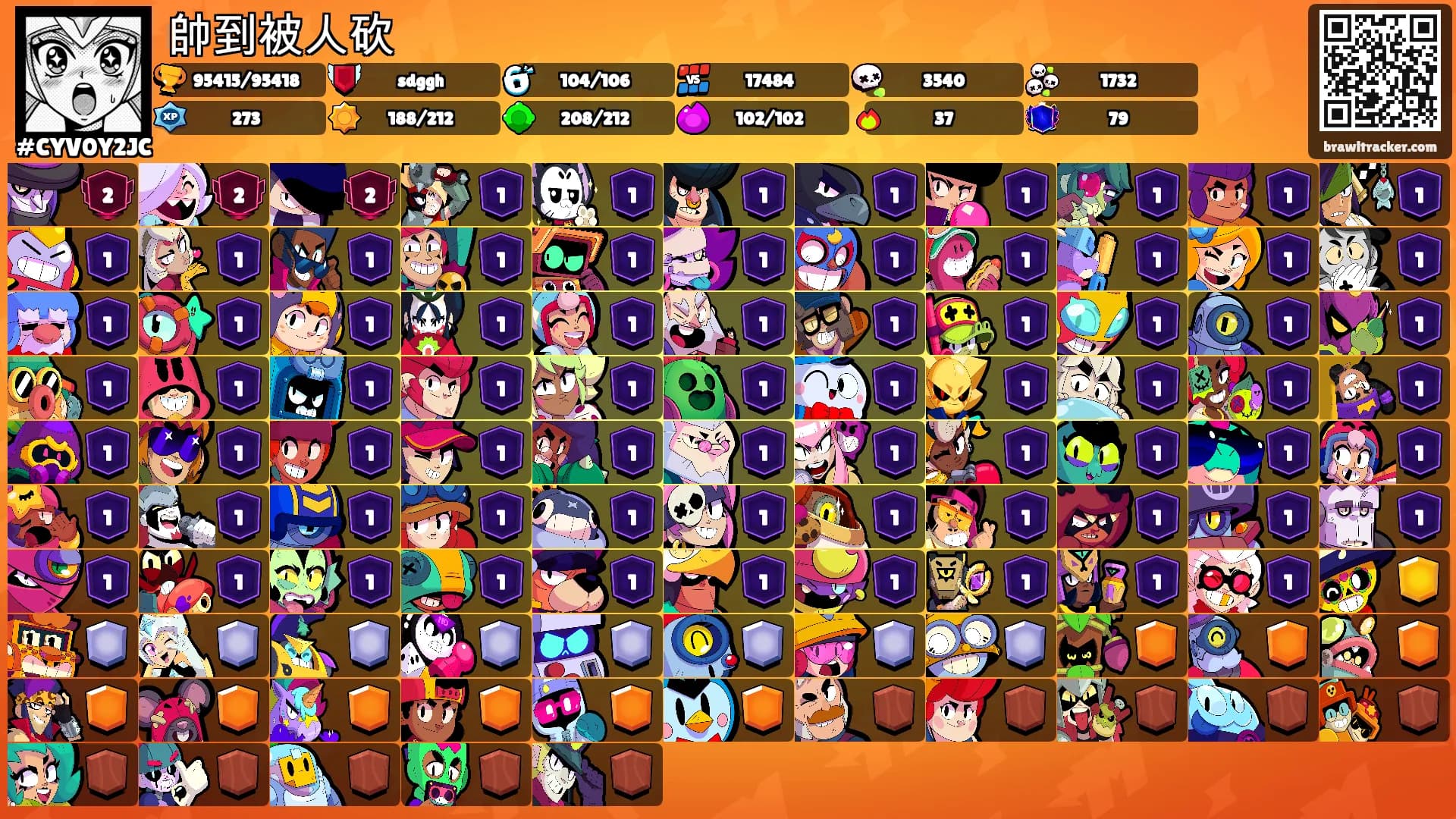 帥到被人砍's Ranks