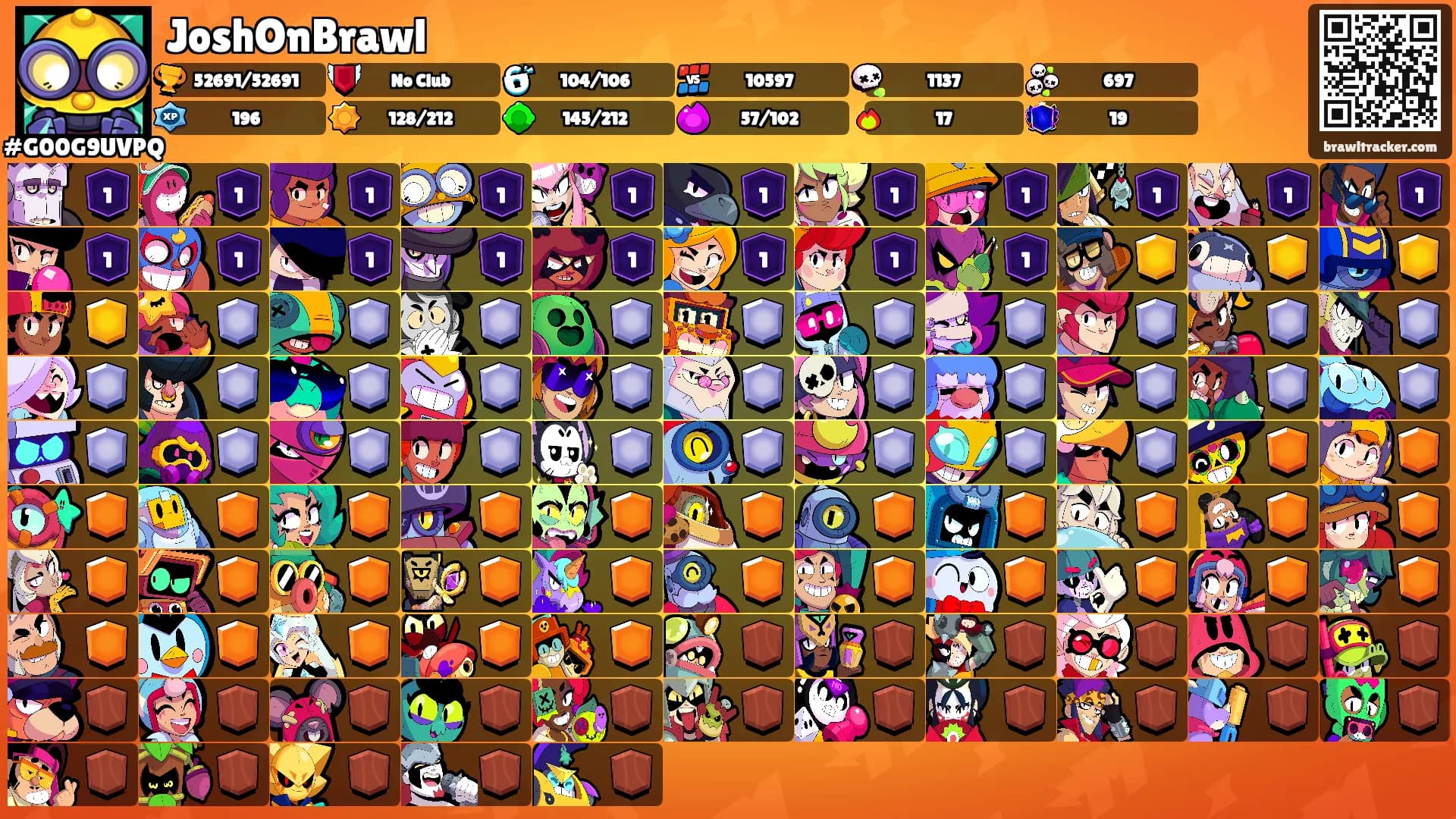 JoshOnBrawl's Ranks