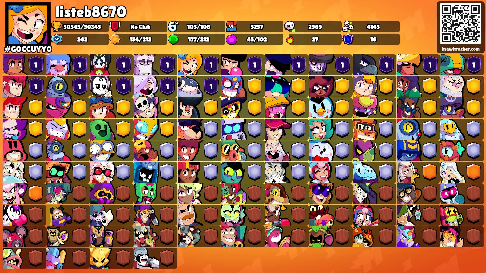 listeb8670's Ranks