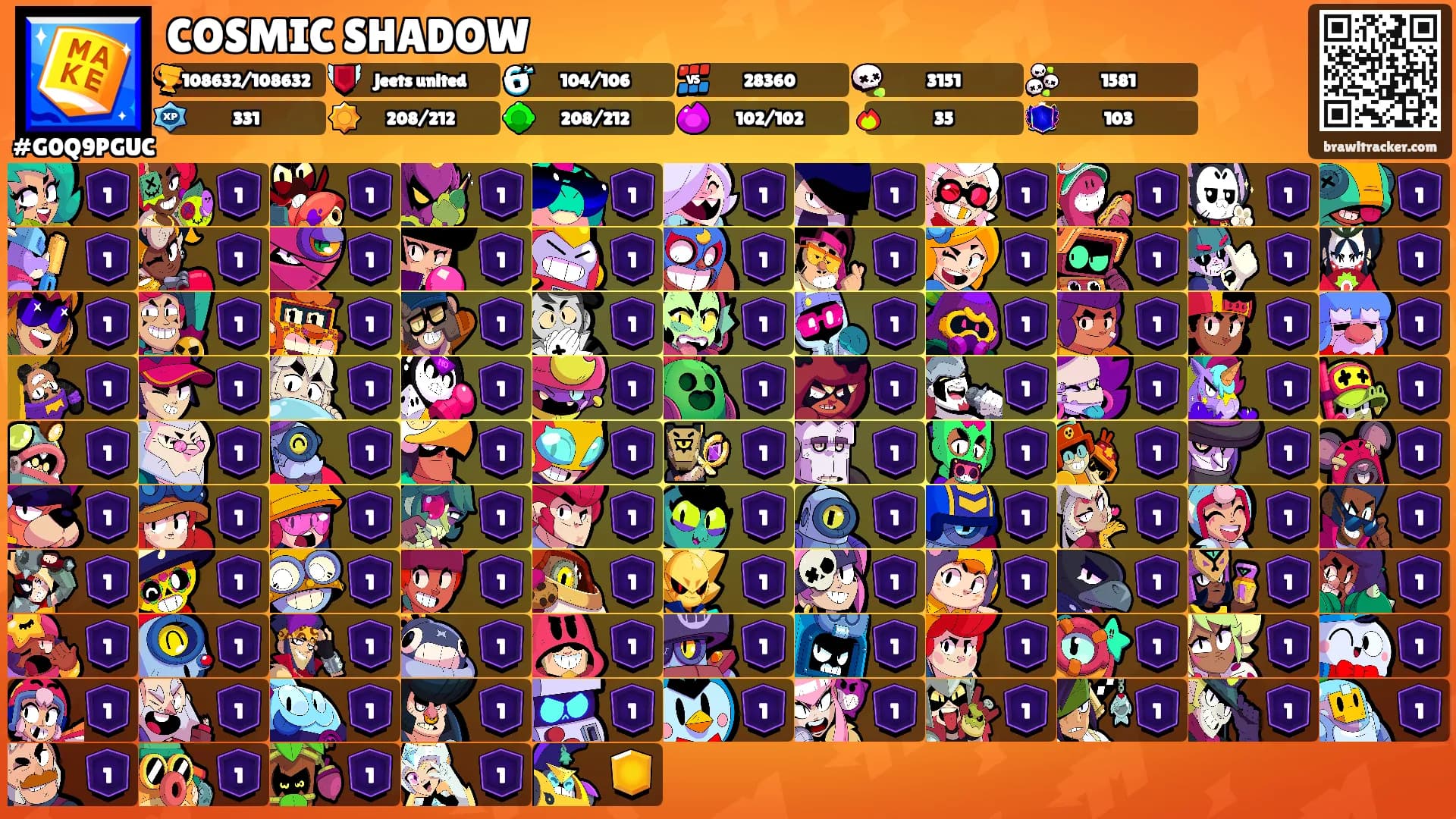 COSMIC SHADOW's Ranks