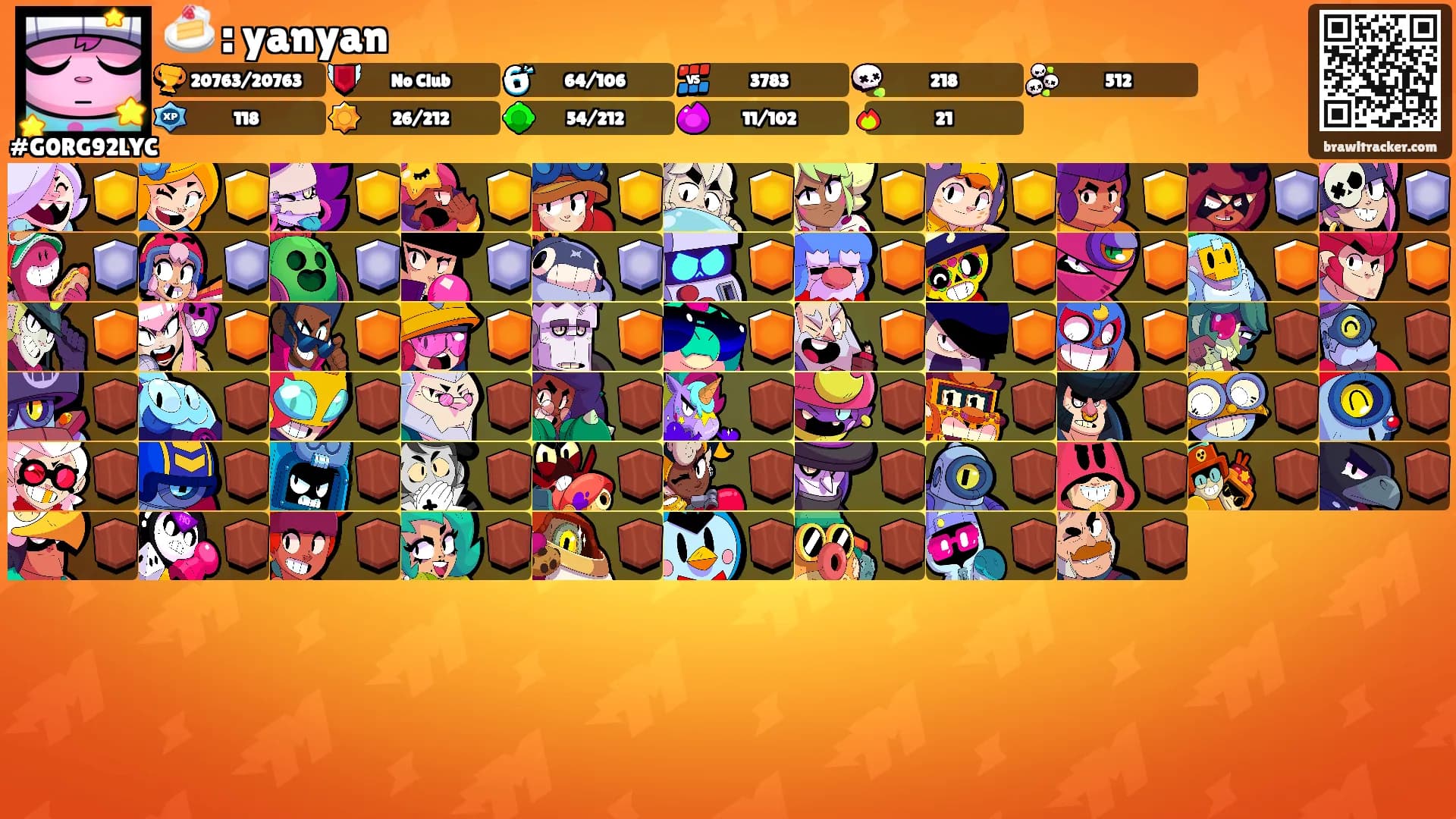 🍰 : yanyan's Ranks