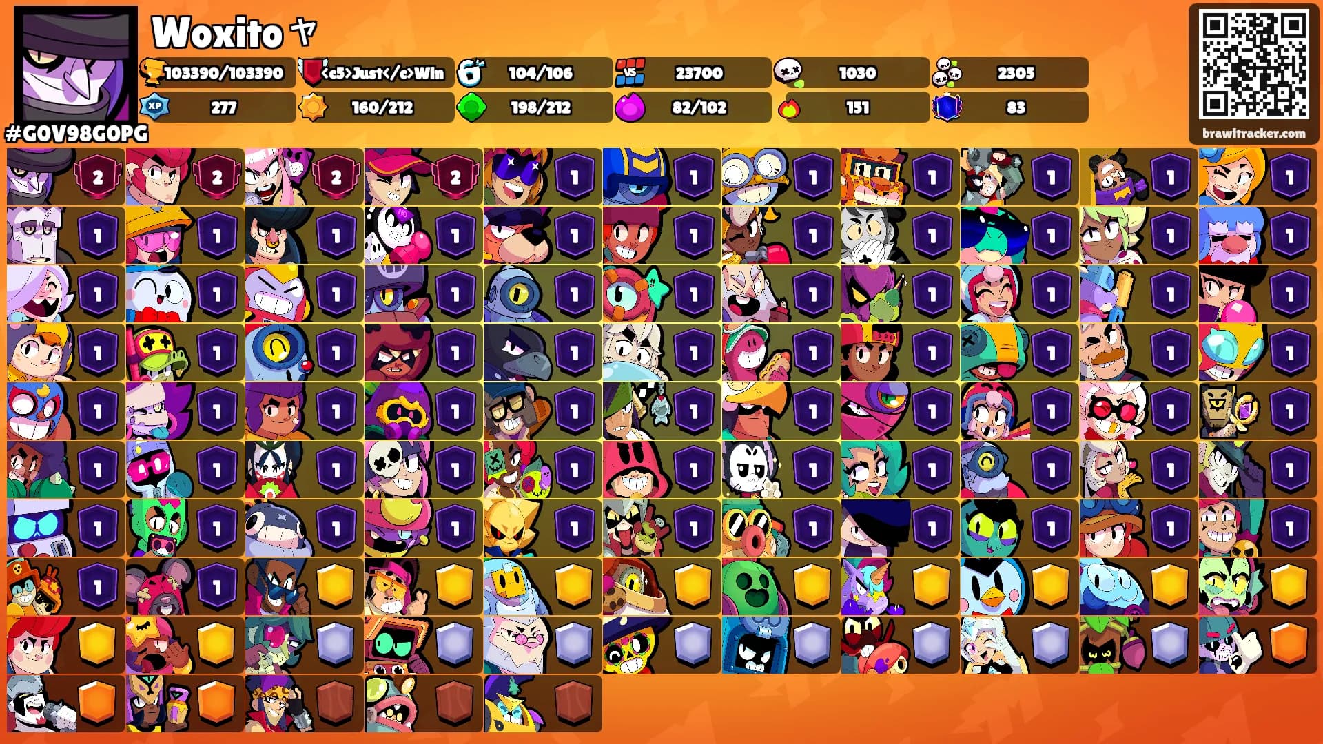 Woxitoャ's Ranks