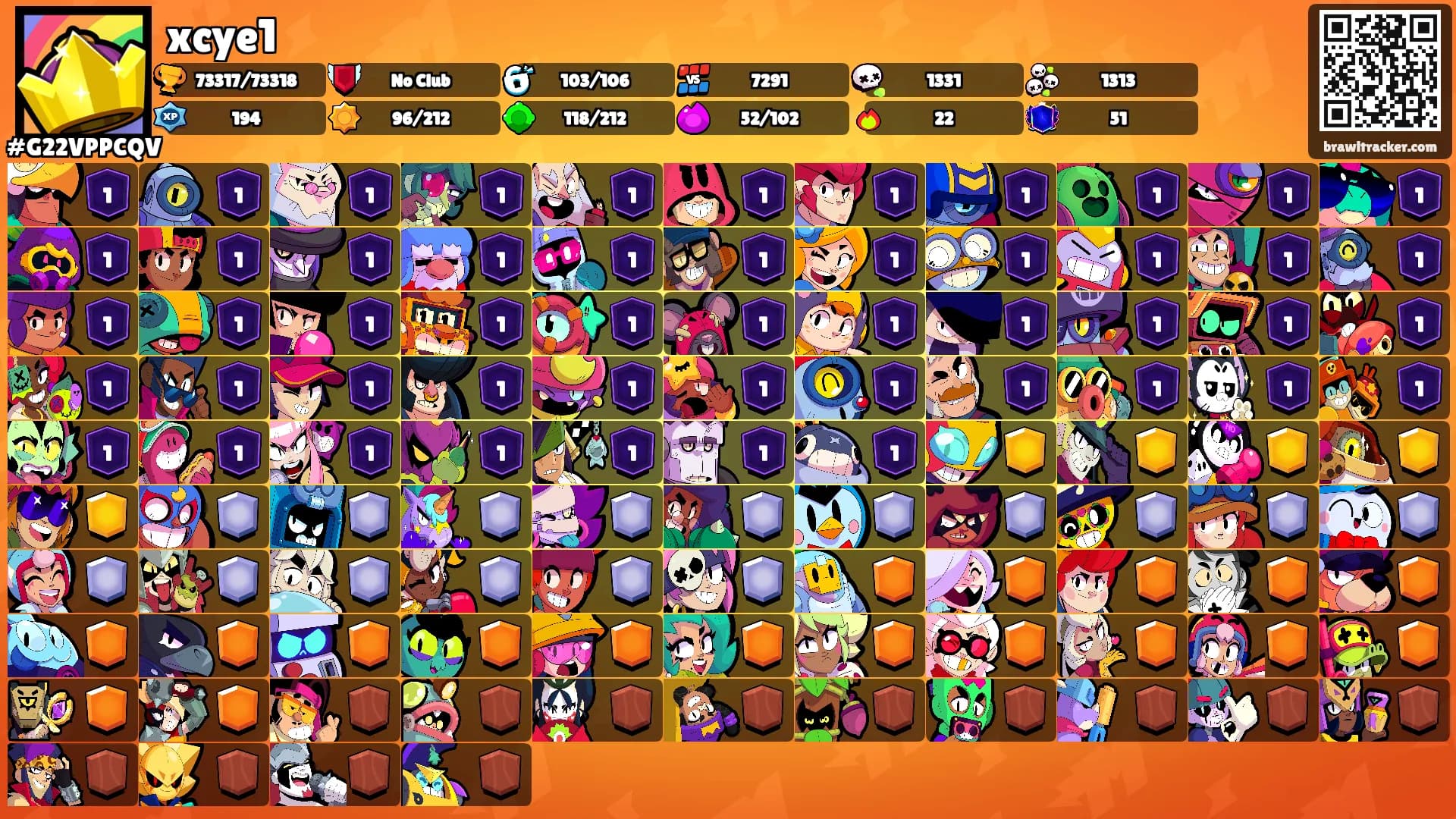 xcye1's Ranks