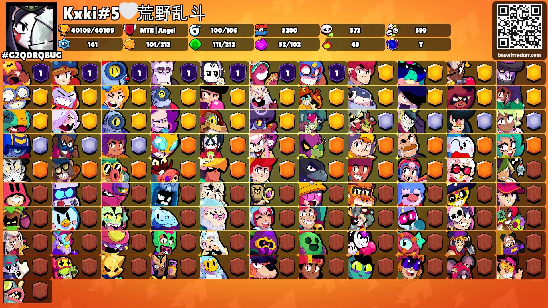 Kxki#5🤍荒野乱斗's Ranks