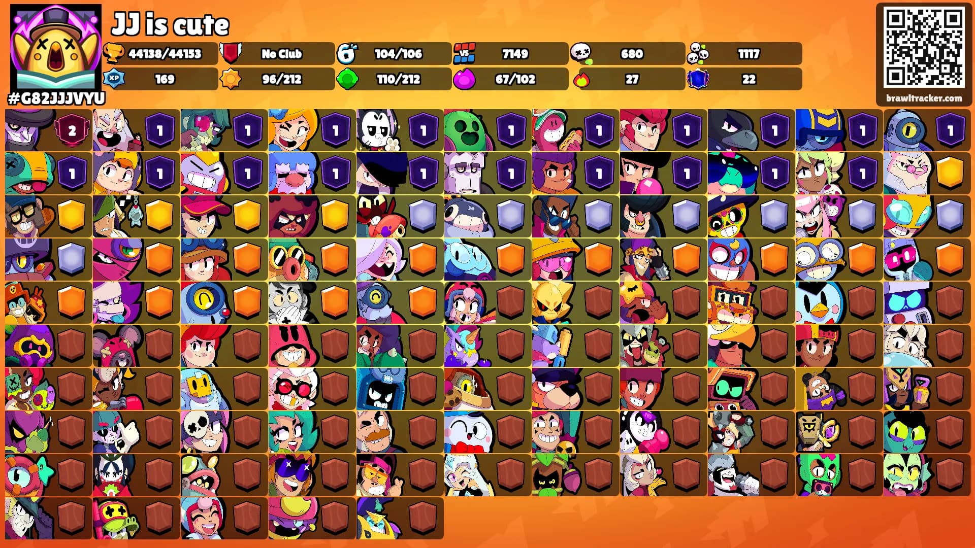 JJ is cute's Ranks