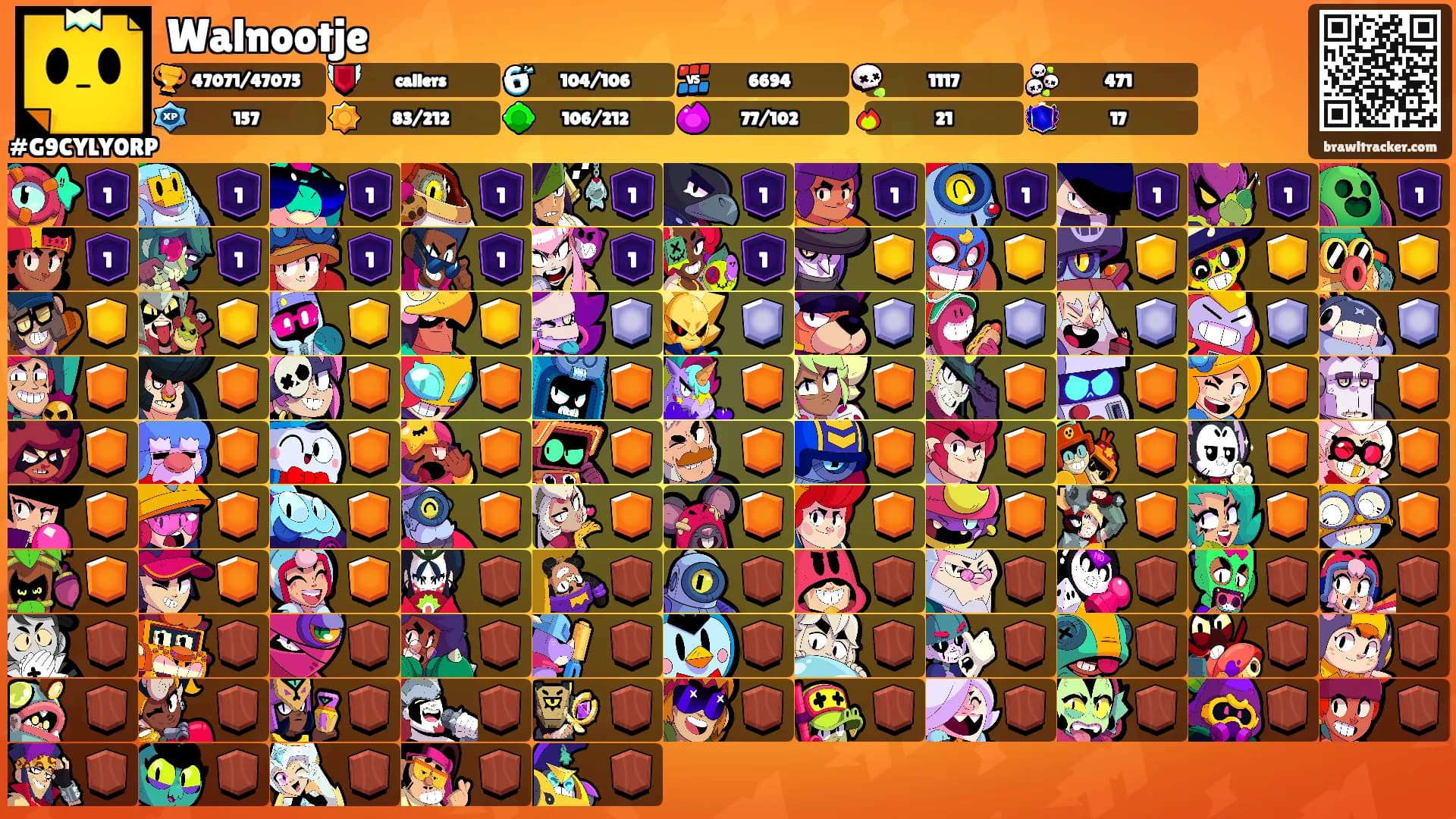 Walnootje's Ranks