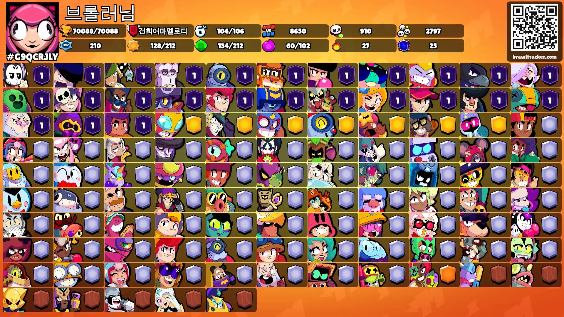 브롤러님's Ranks