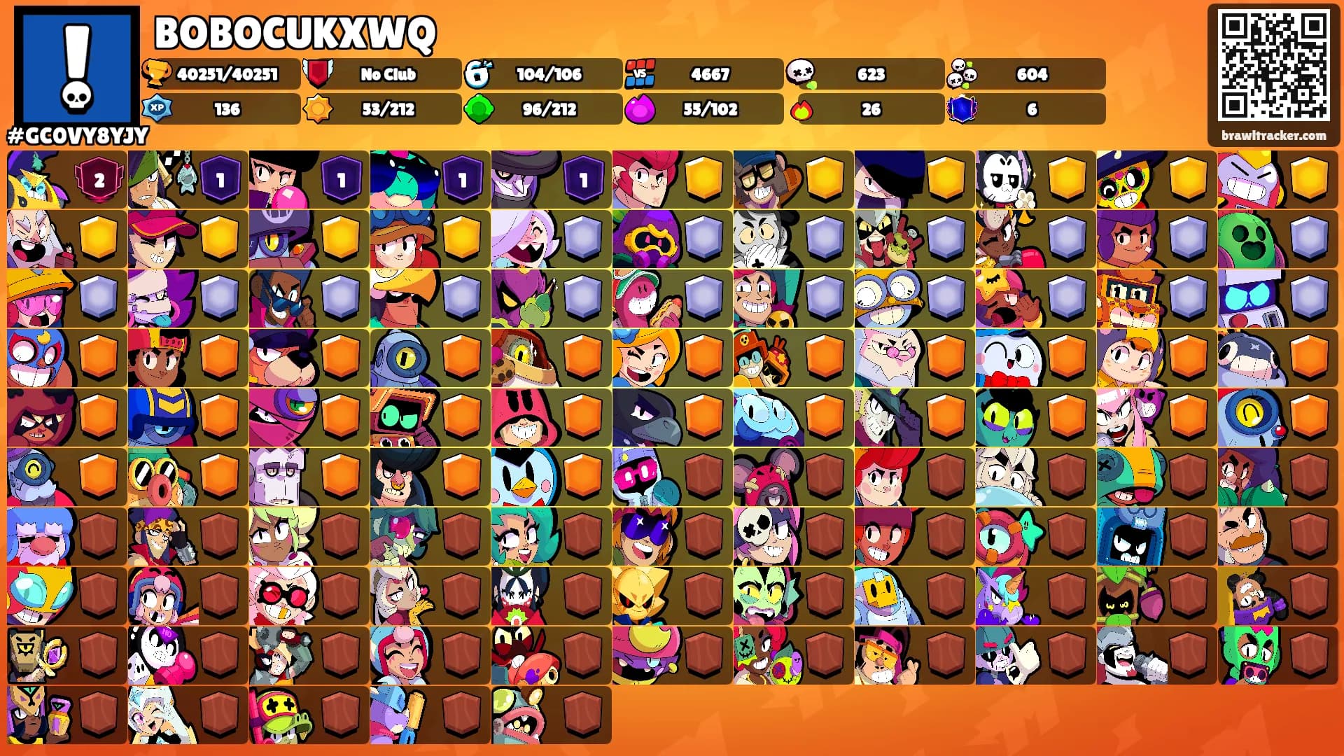 BOBOCUKXWQ's Ranks