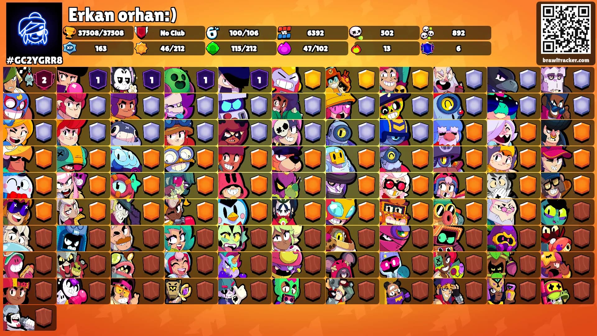 Erkan orhan:)'s Ranks