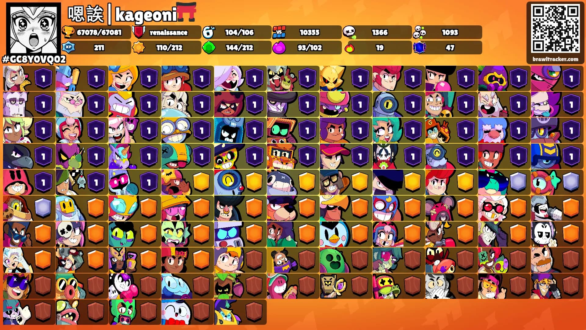 嗯誒|kageoni⛩️'s Ranks