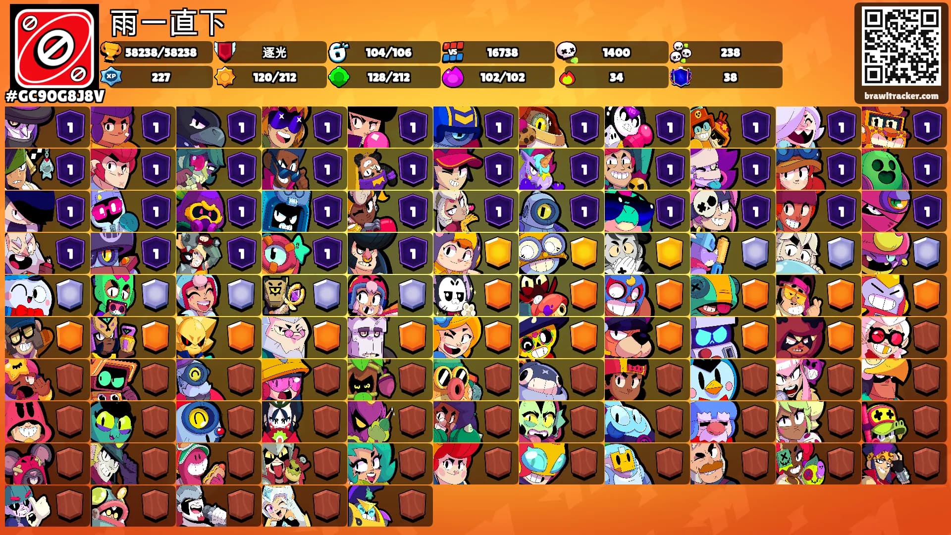雨一直下's Ranks