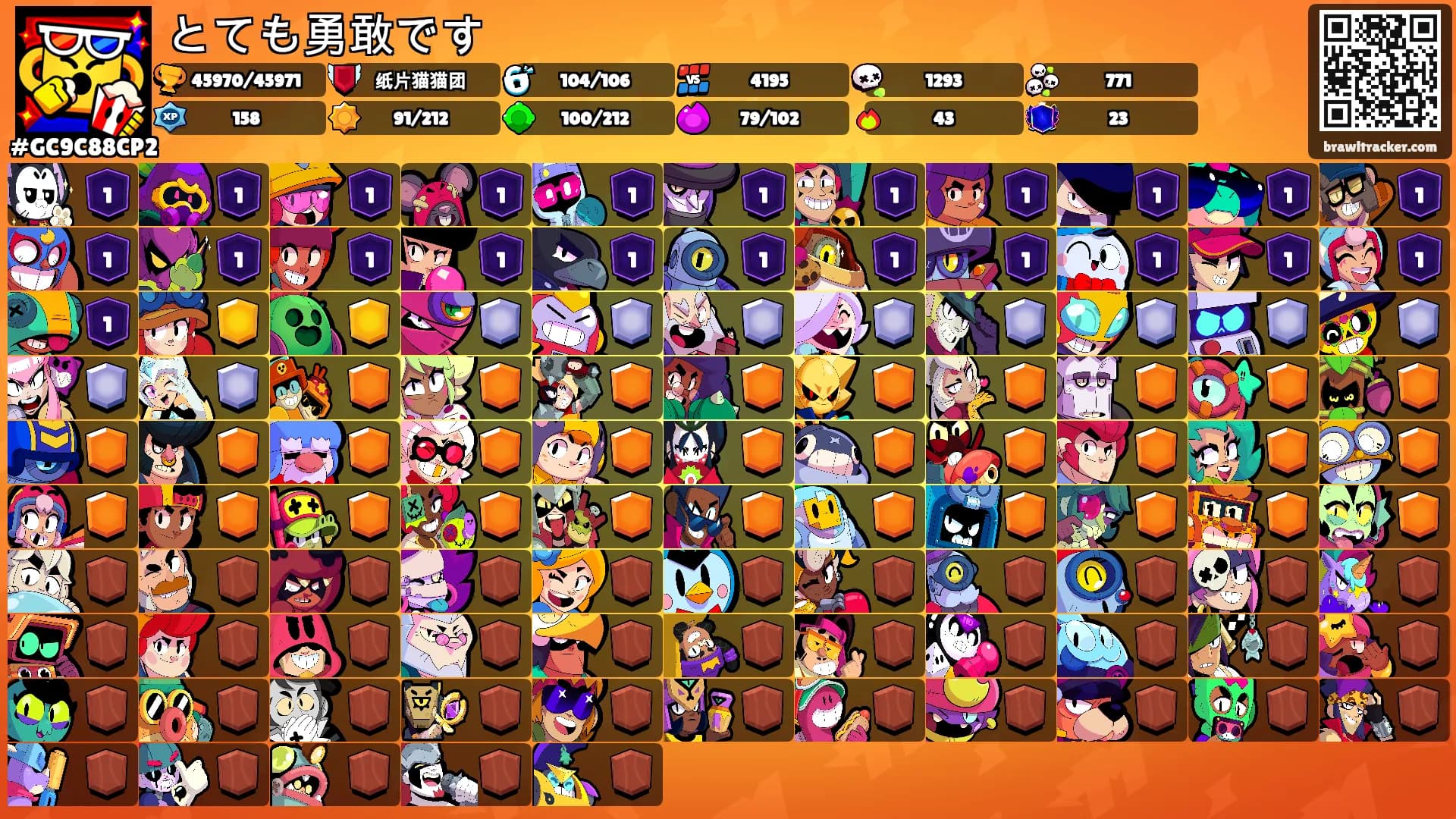 とても勇敢です's Ranks