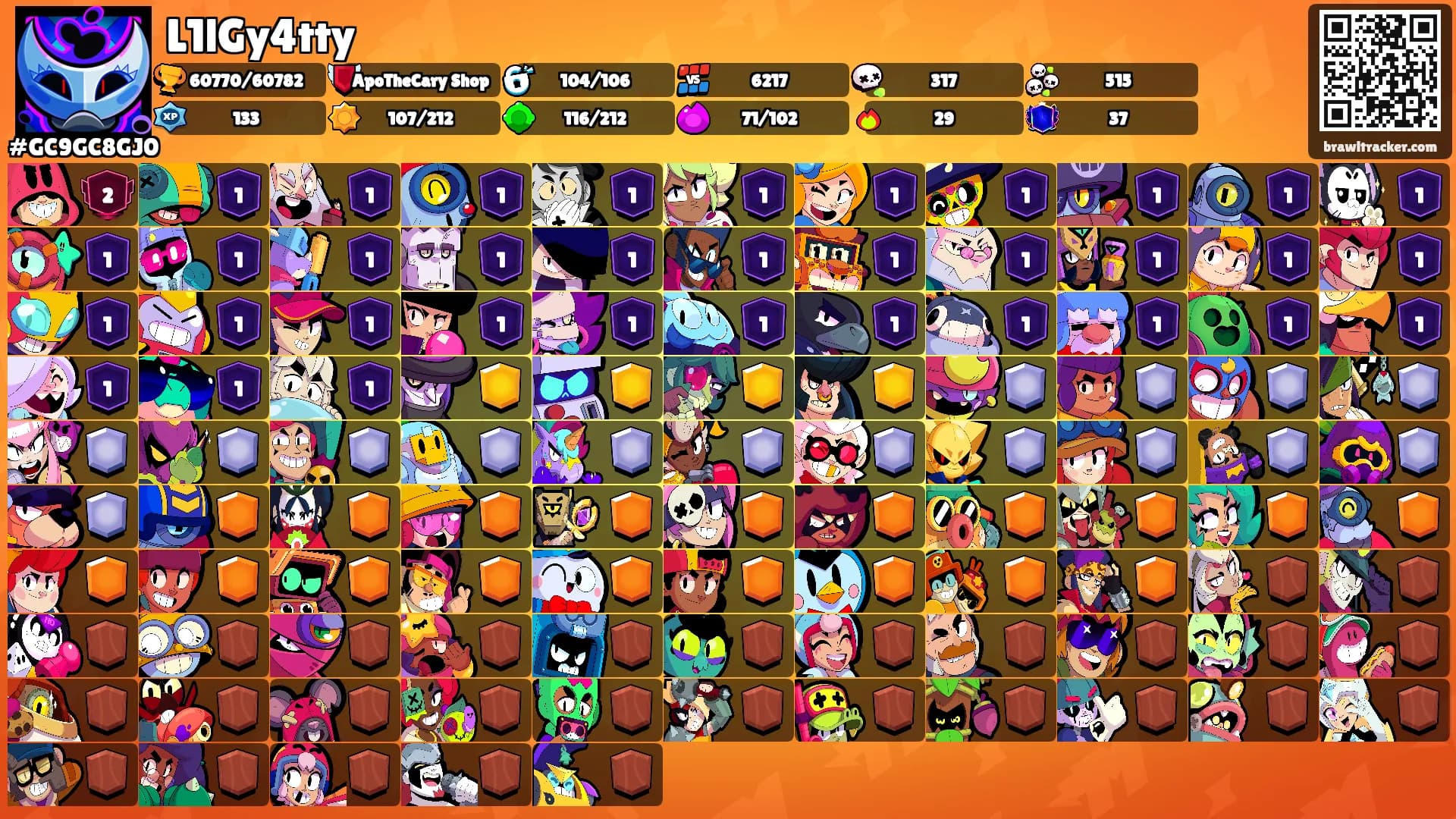 L1lGy4tty's Ranks