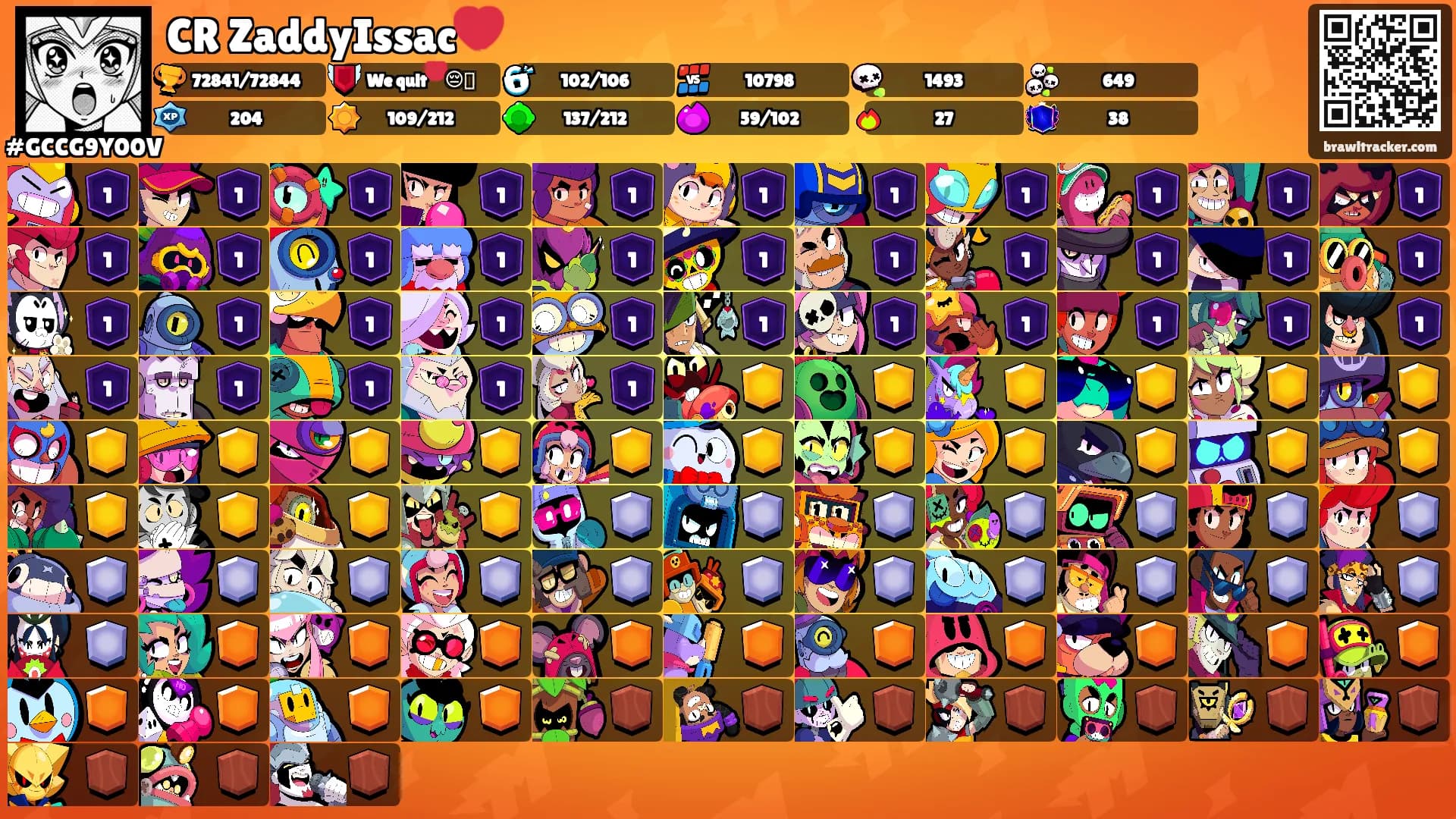 CR ZaddyIssac💔's Ranks