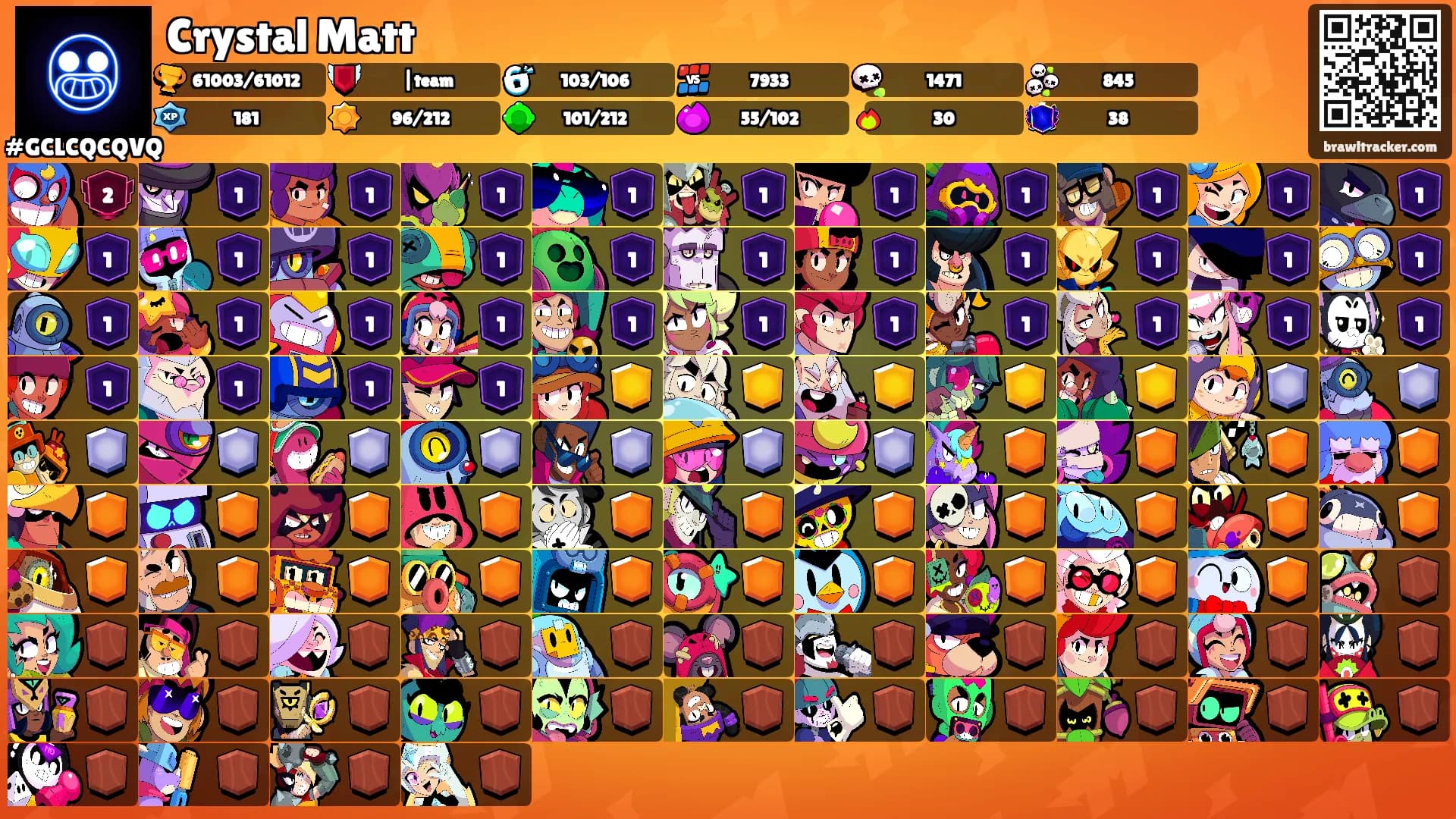 Crystal Matt's Ranks