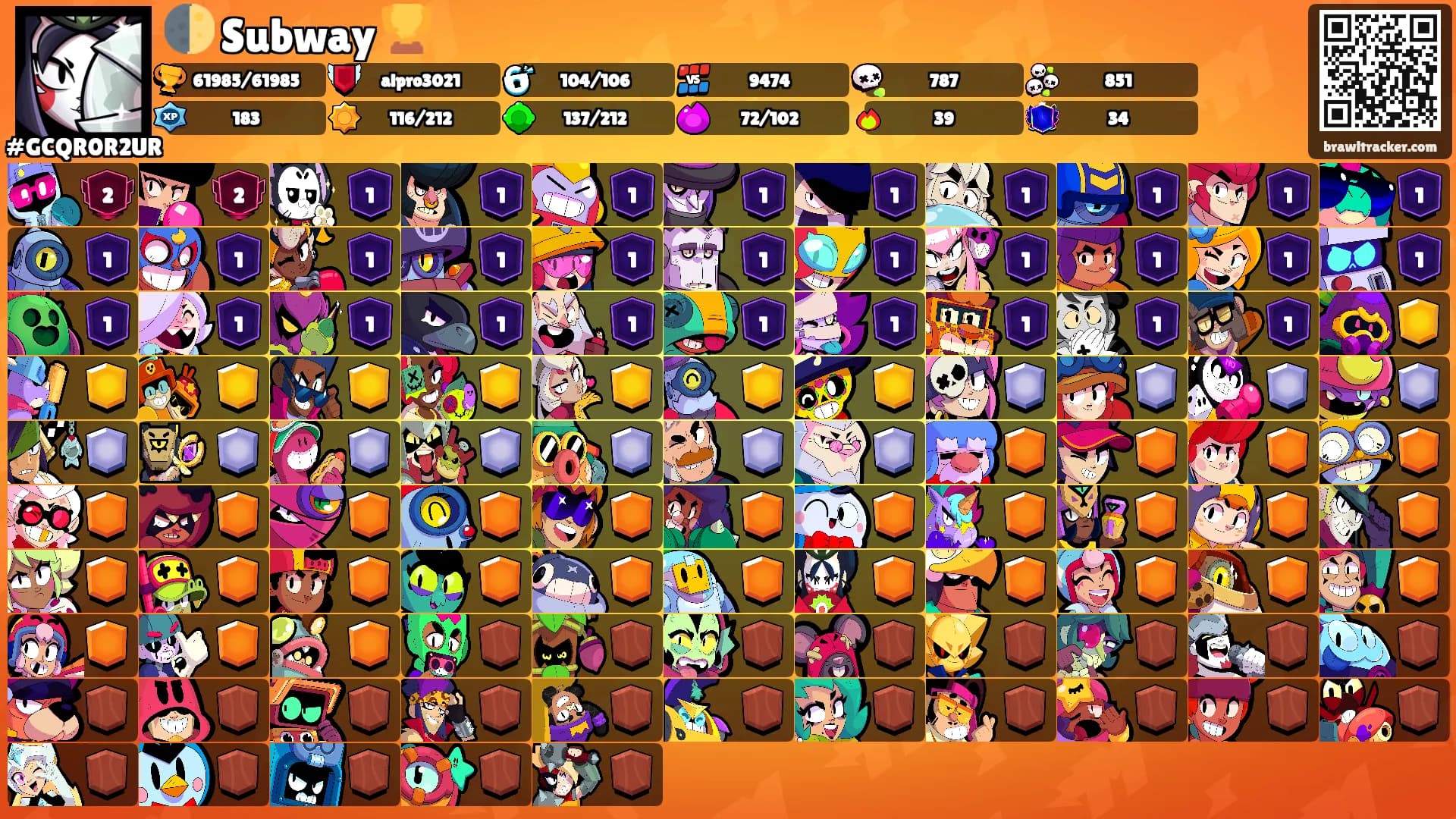 🌓 Subway 🏆's Ranks
