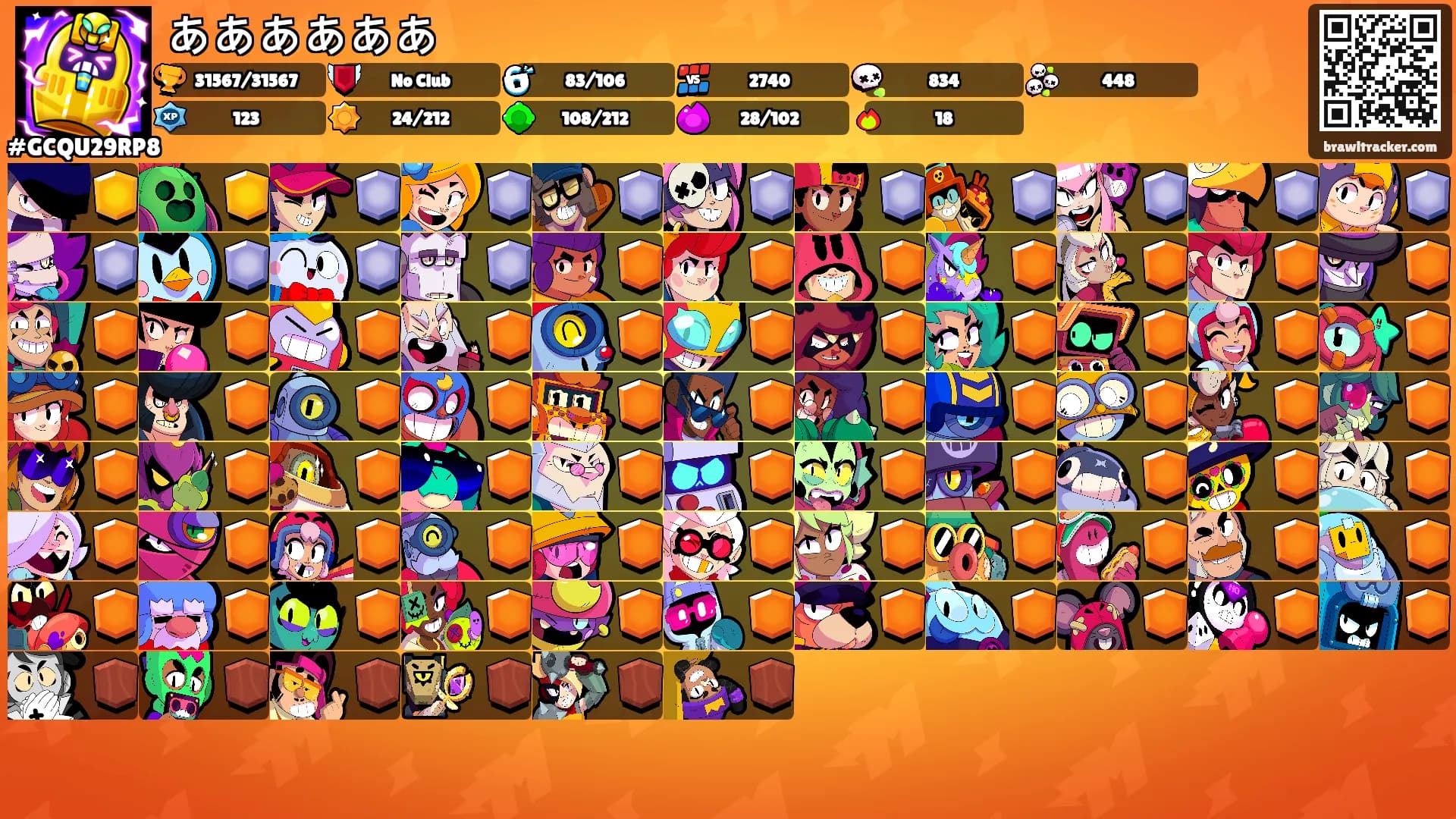 ああああああ's Ranks