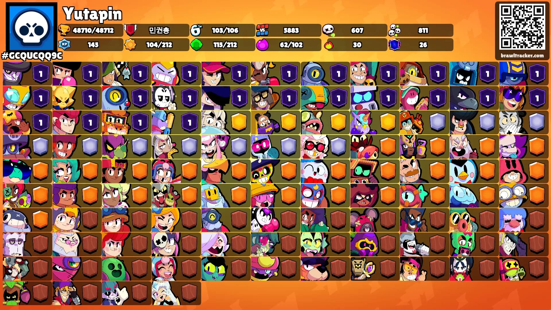 Yutapin's Ranks