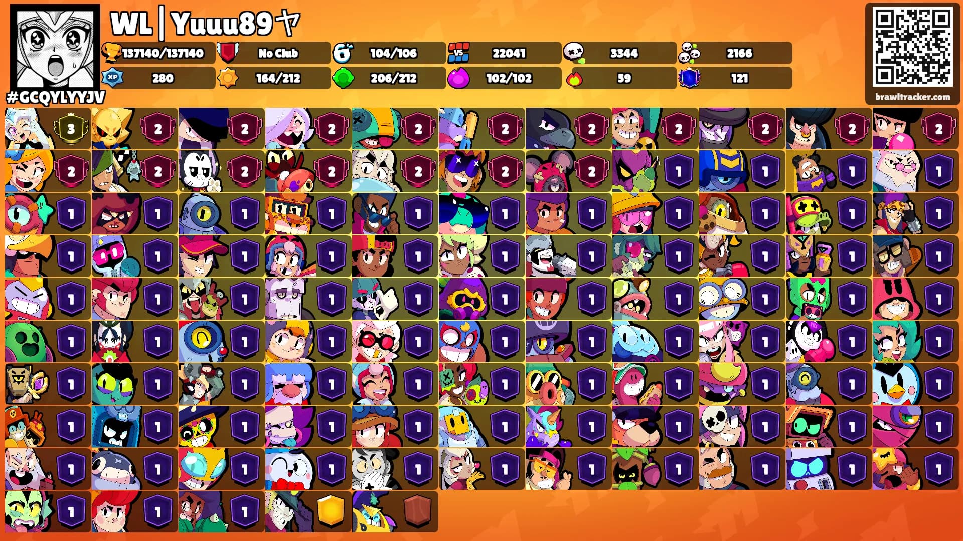 WL|Yuuu89ヤ's Ranks