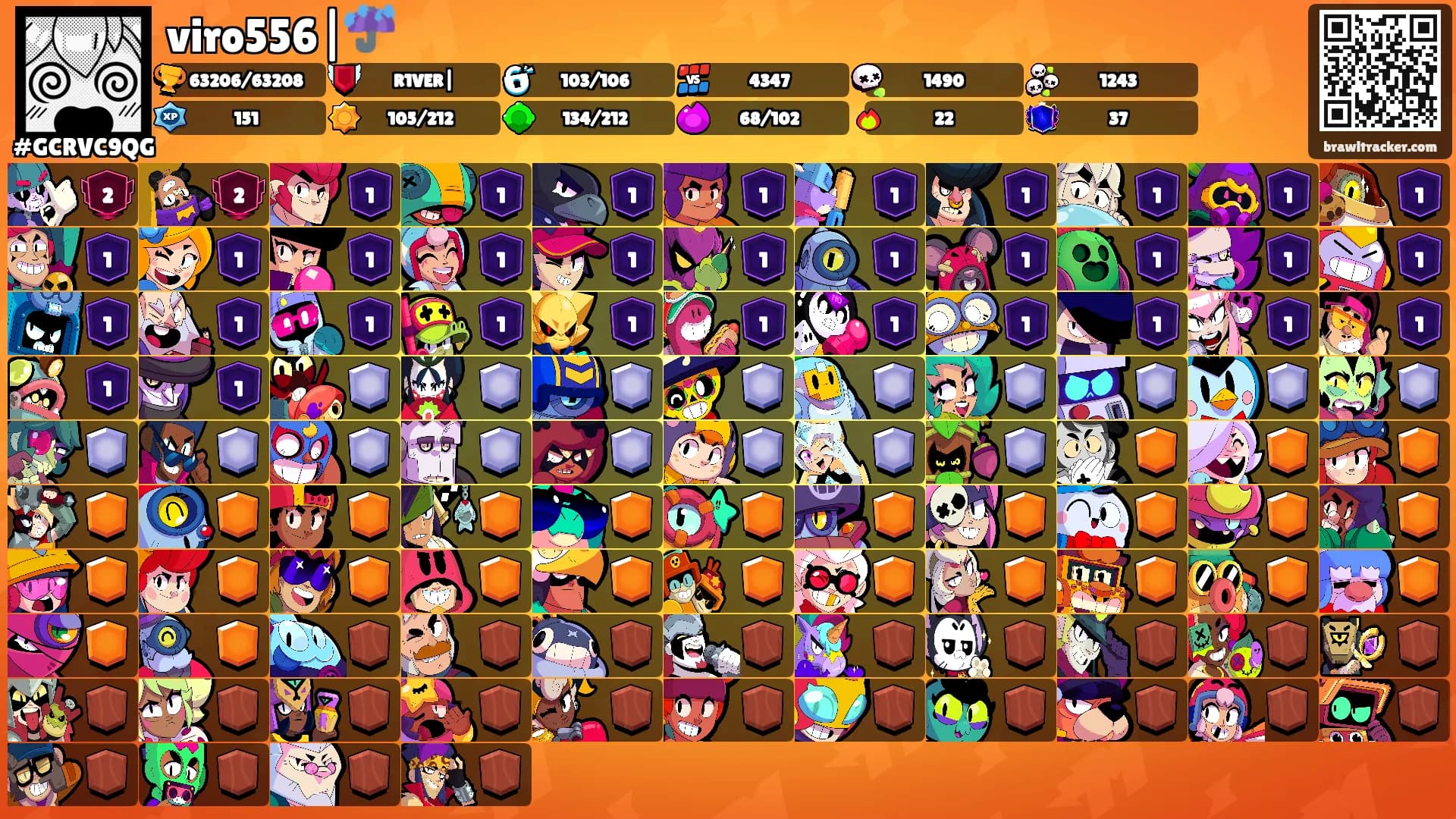 viro556|☔'s Ranks