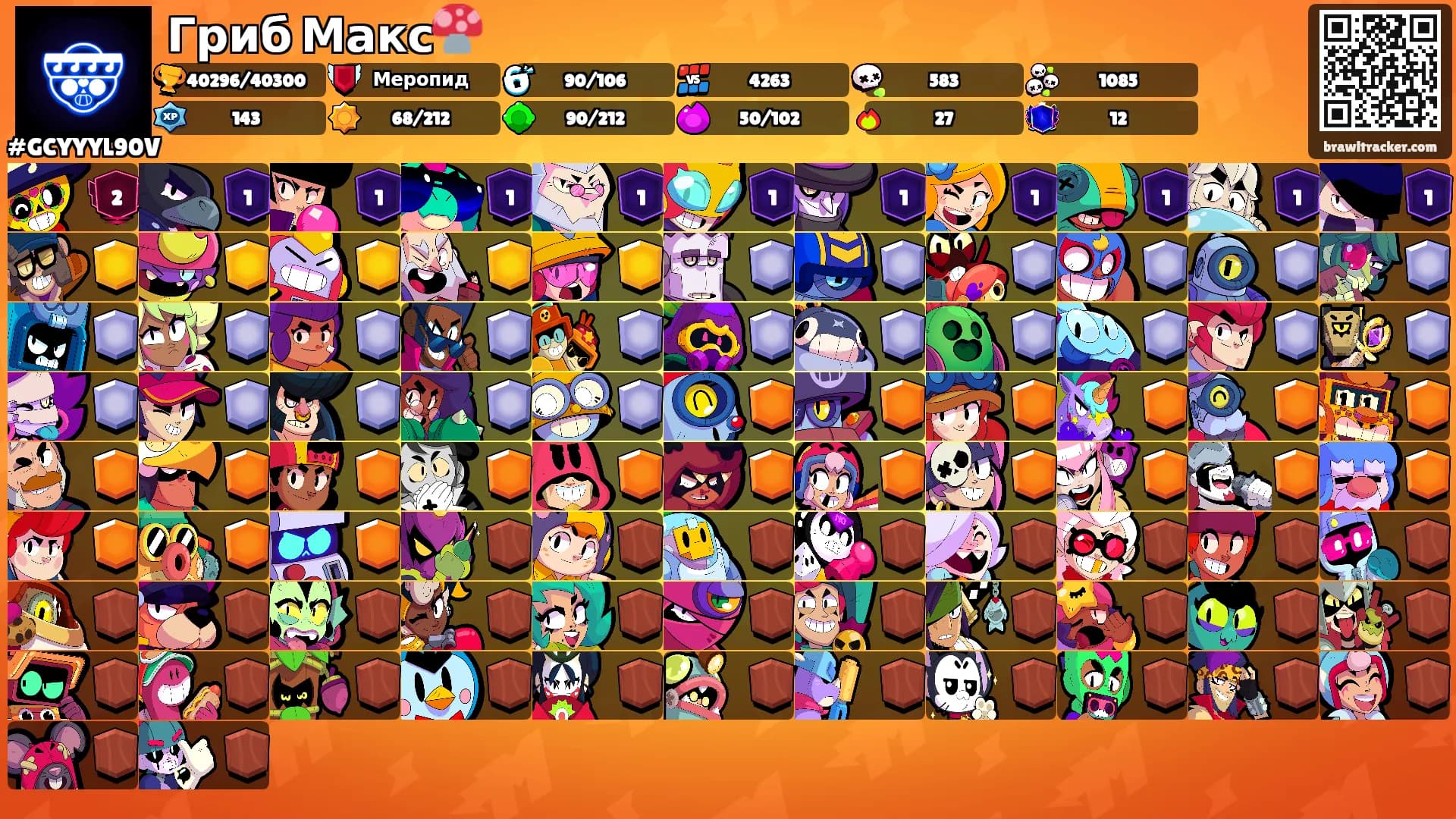 Гриб Макс🍄's Ranks
