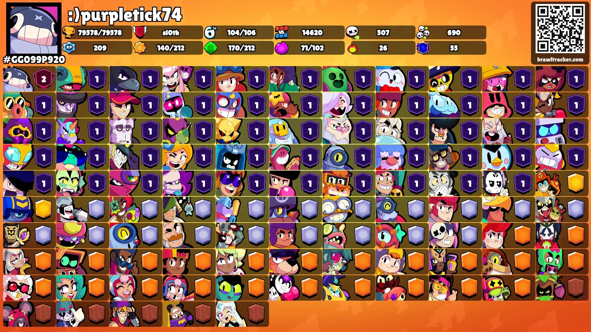 :)purpletick74's Ranks
