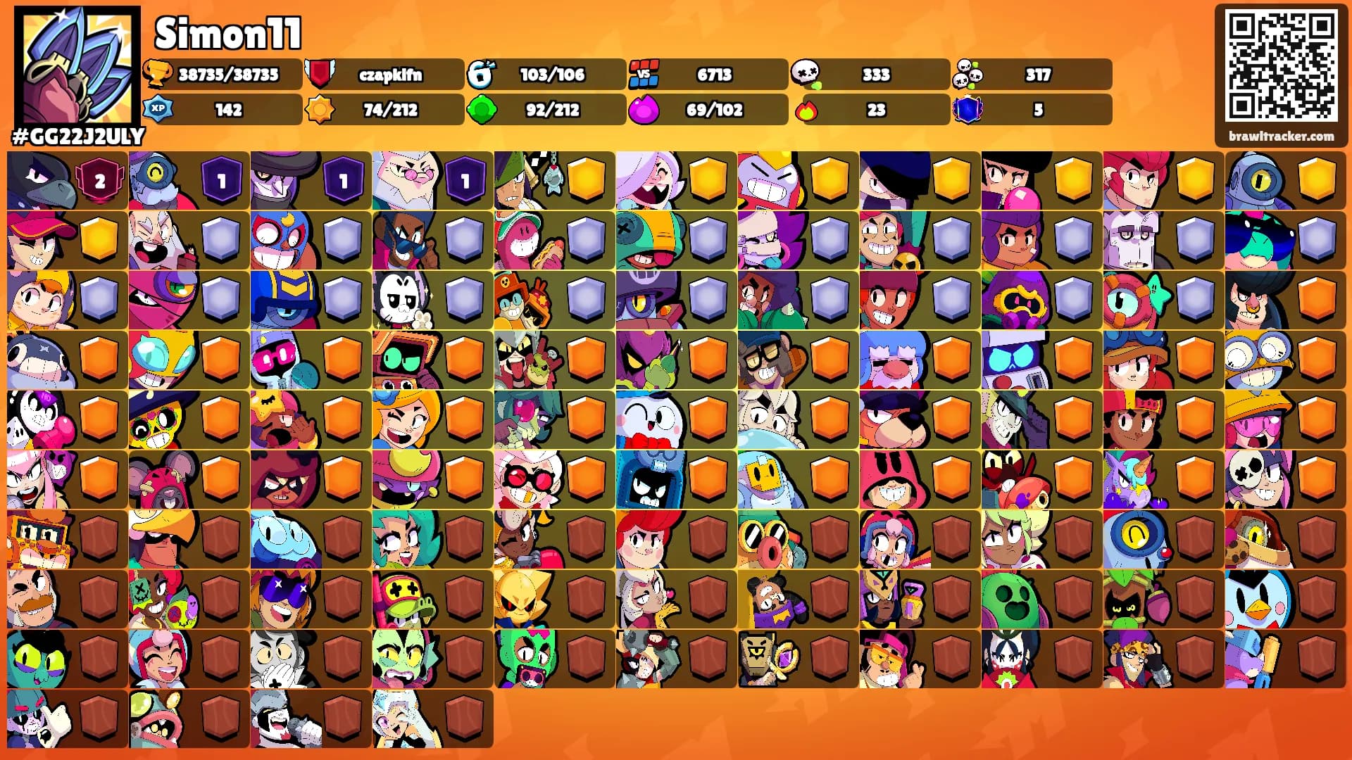 Simon11's Ranks