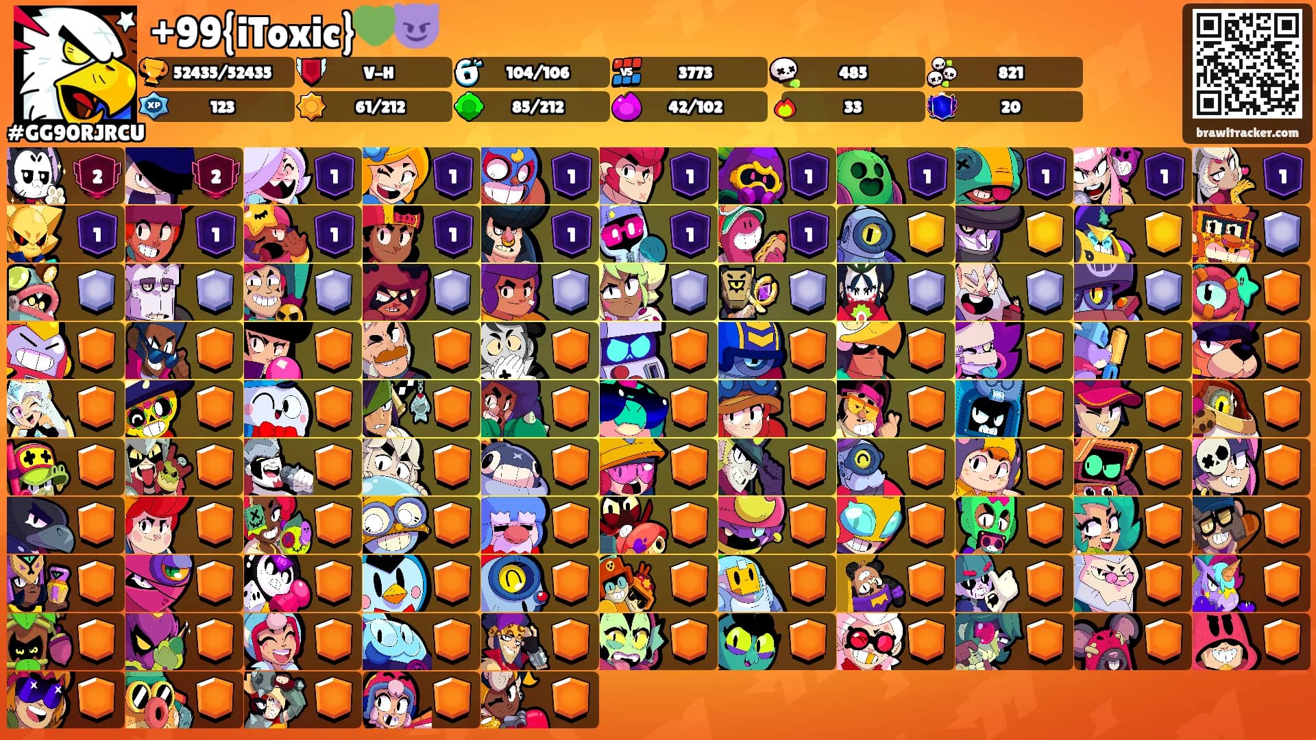 +99{iToxic}💚😈's Ranks