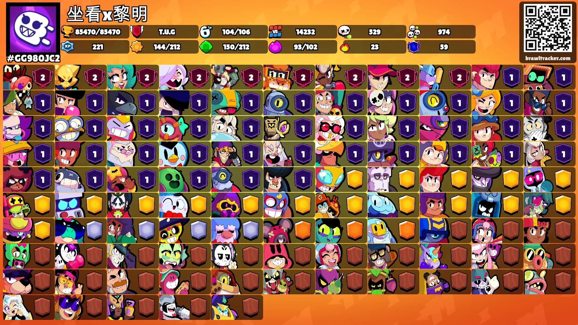 坐看x黎明's Ranks