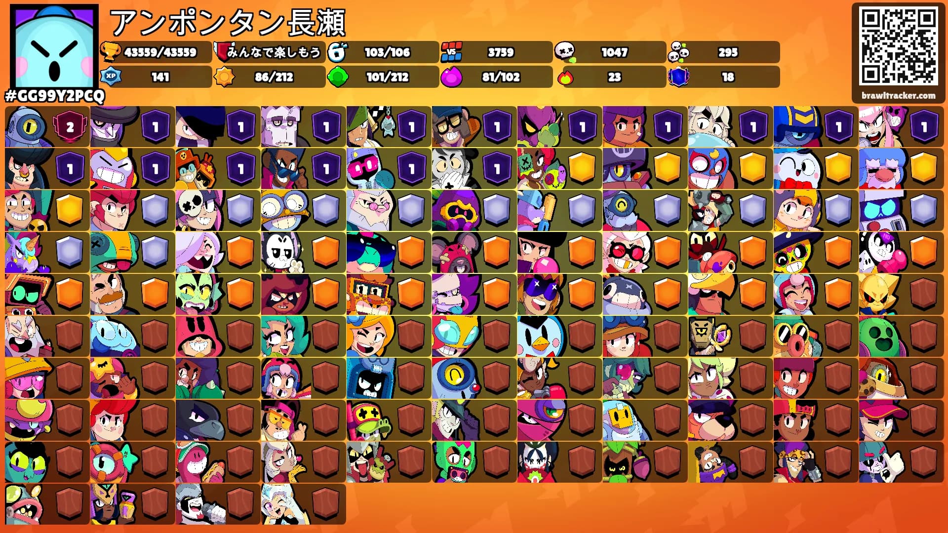 アンポンタン長瀬's Ranks
