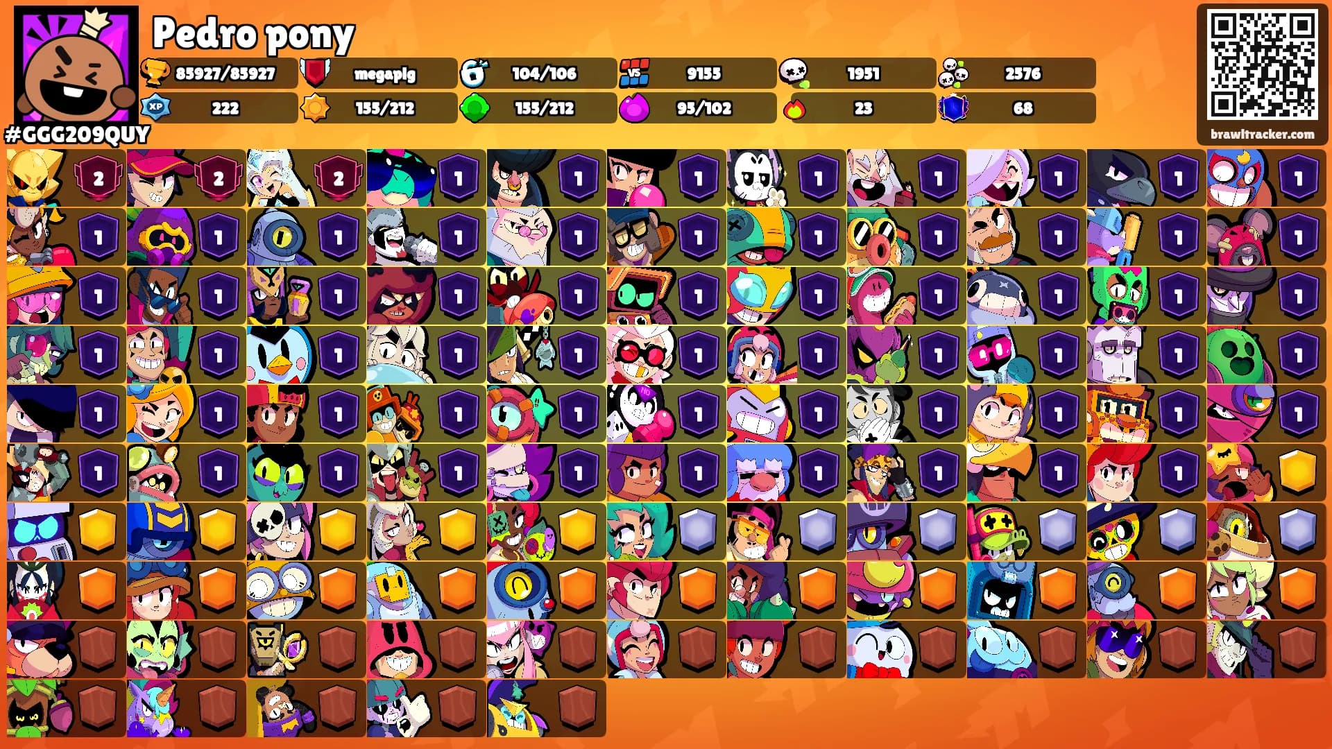 Pedro pony's Ranks
