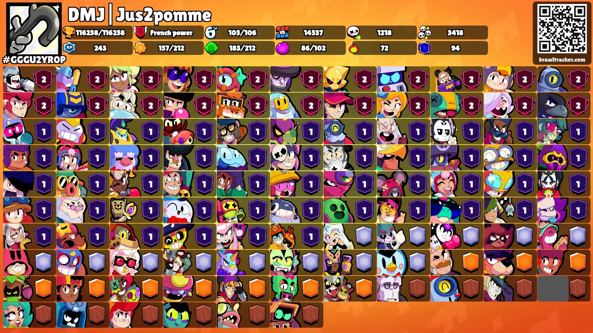 DMJ|Jus2pomme's Ranks