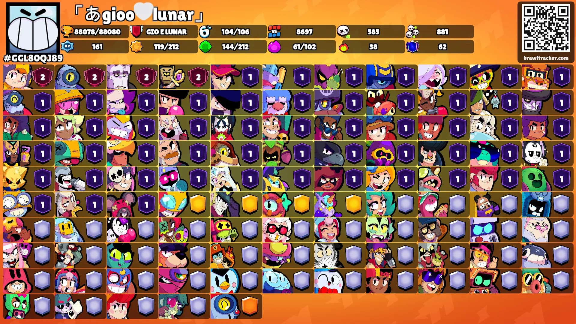 「あgioo🤍lunar」's Ranks